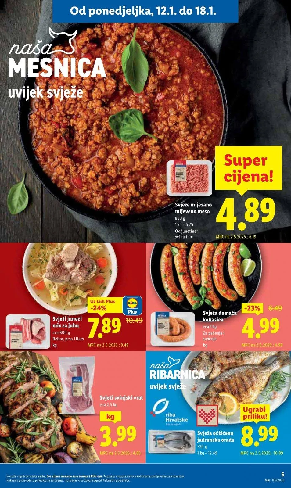 Katalog Lidl katalog do 18.01.2026 od 15. siječnja do 18. siječnja 2026. - Pregled Stranica 5