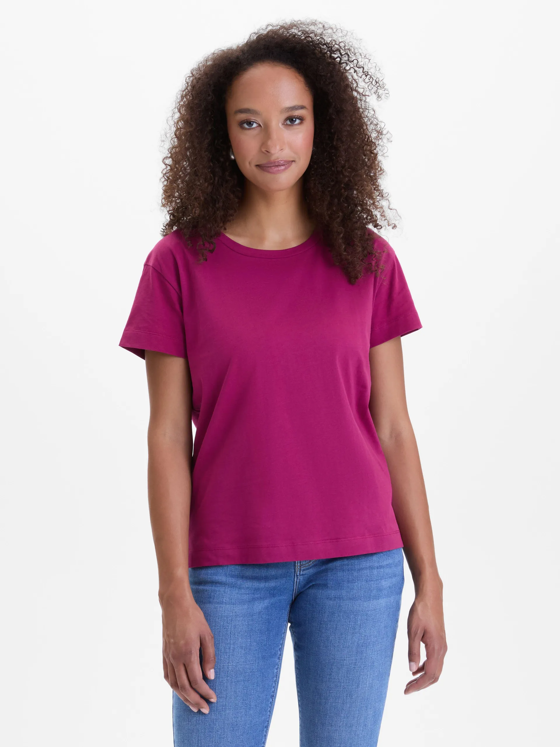 Tamnoružičasta ženska majica kratkih rukava ORSAY