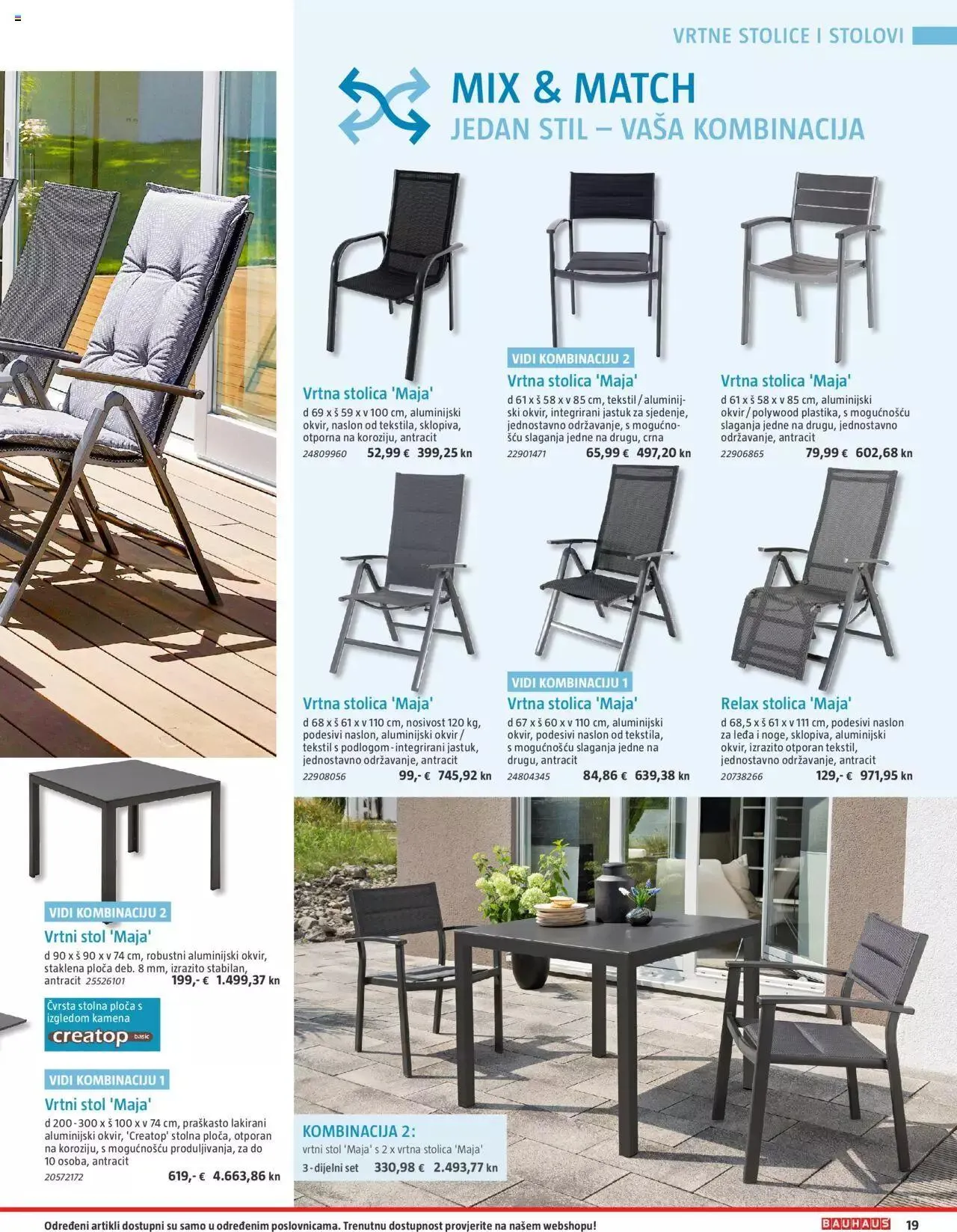 Katalog Vrtni namještaj Bauhaus od 24. ožujka do 31. srpnja 2023. - Pregled Stranica 19