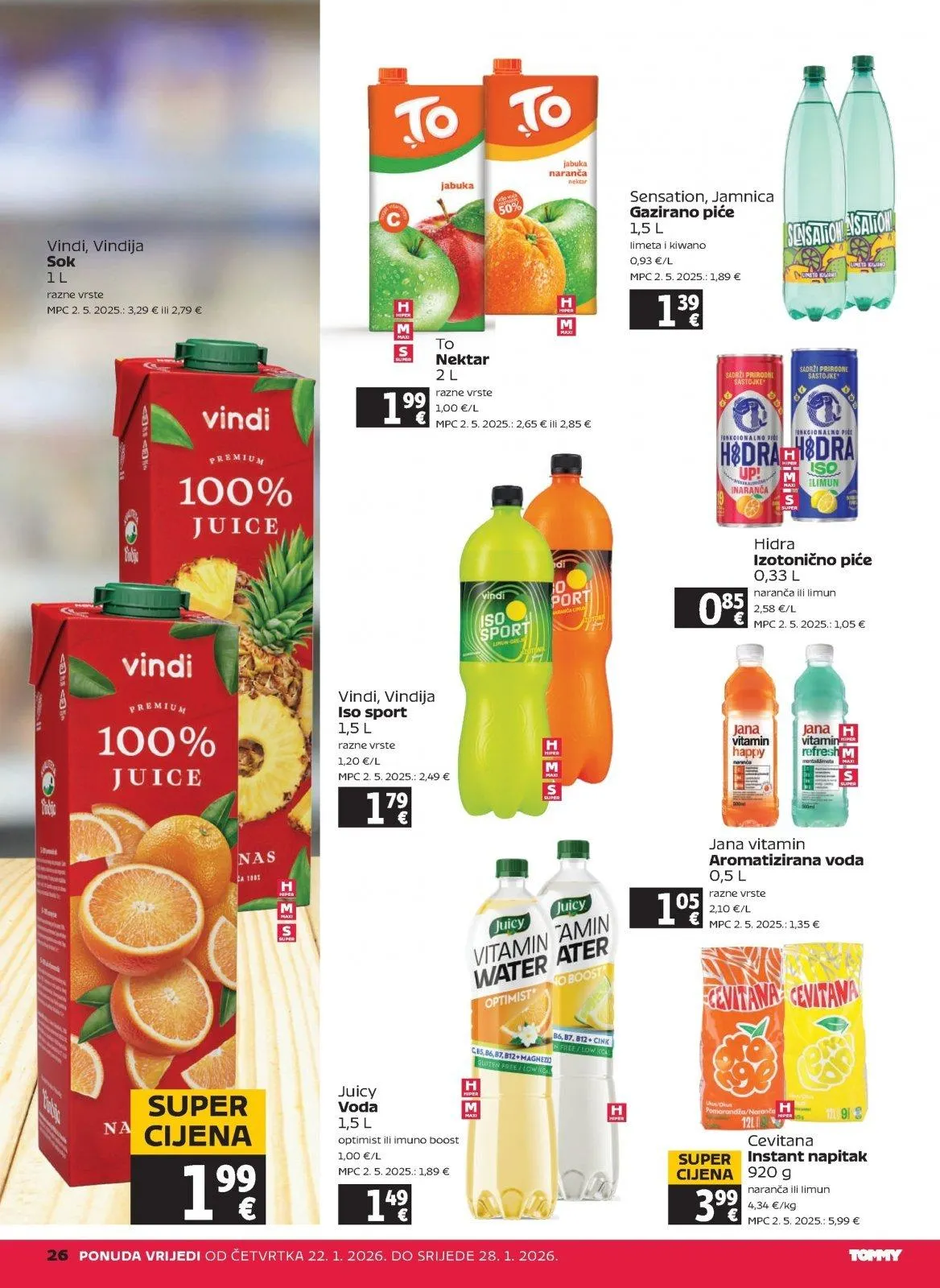 Katalog Tommy katalog do 28.01.2026 od 22. siječnja do 28. siječnja 2026. - Pregled Stranica 26