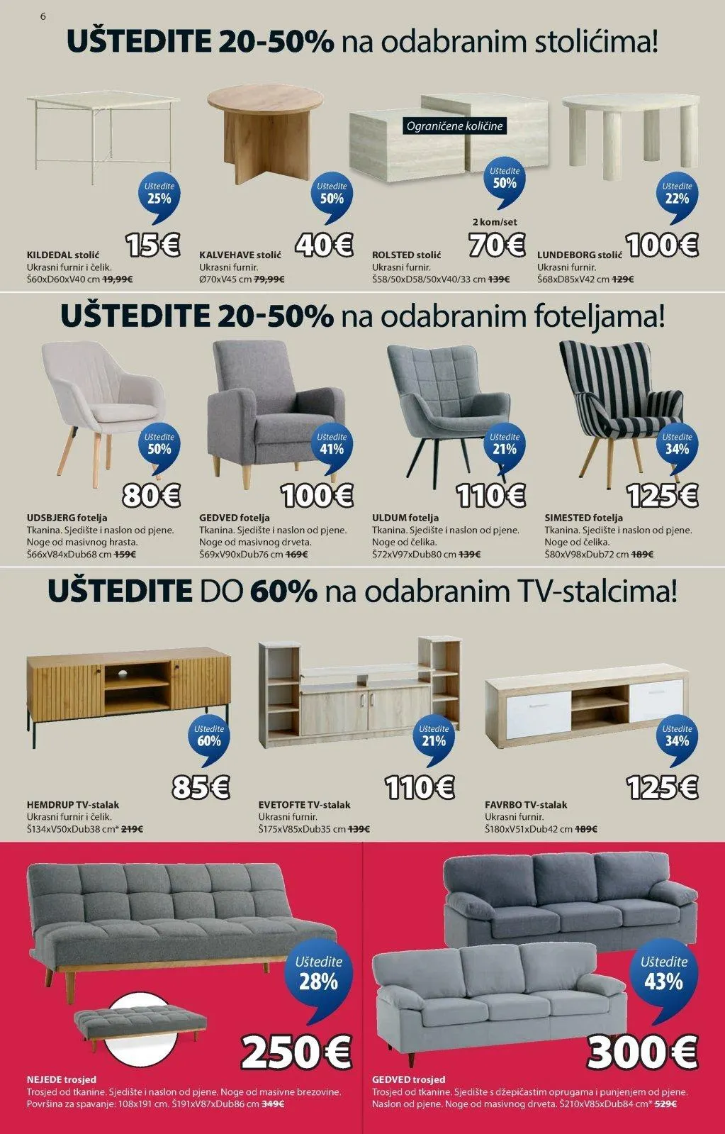 Katalog JYSK katalog do 01.02.2026 od 6. siječnja do 1. veljače 2026. - Pregled Stranica 7