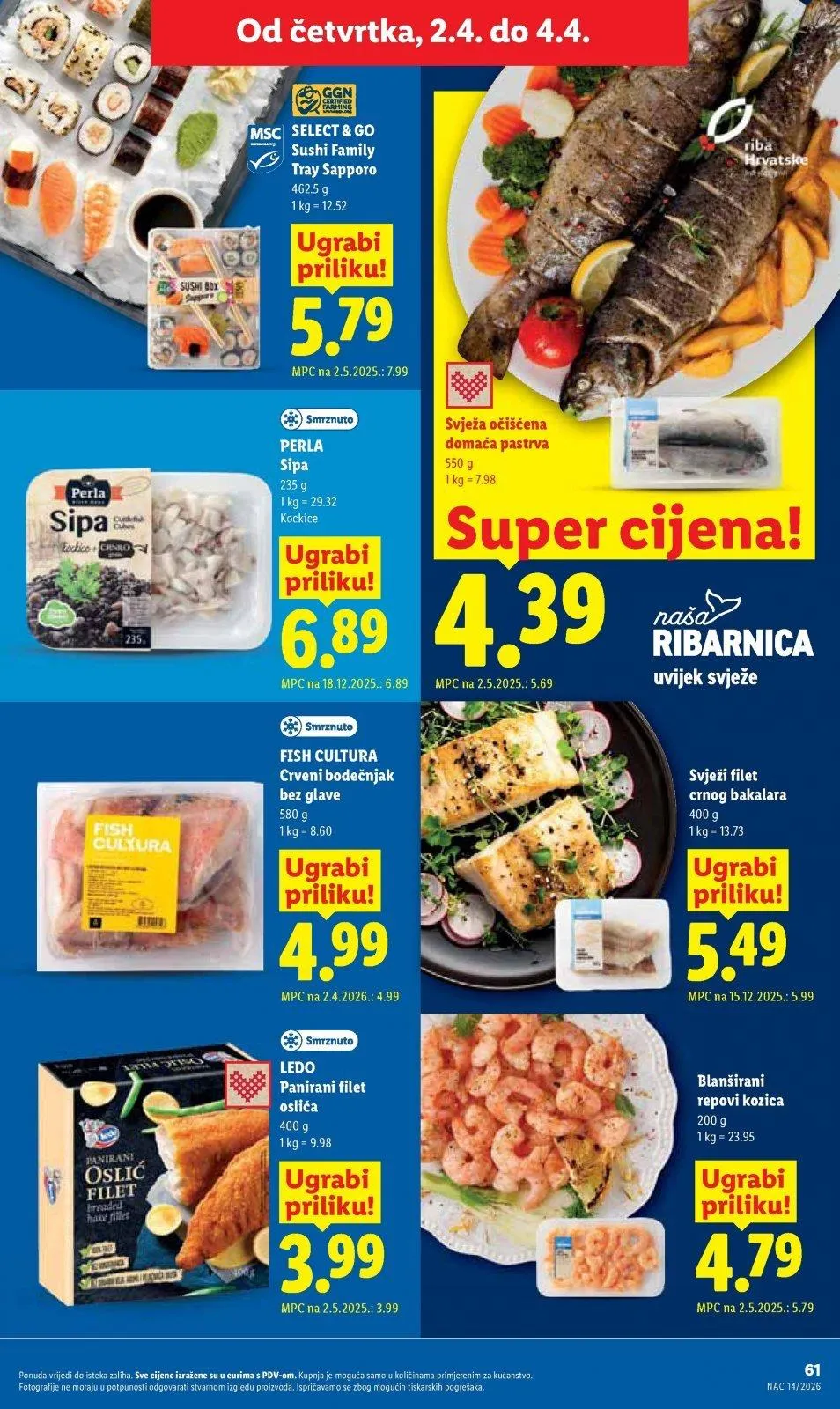 Katalog Lidl katalog do 04.04.2026 od 26. ožujka do 4. travnja 2026. - Pregled Stranica 61