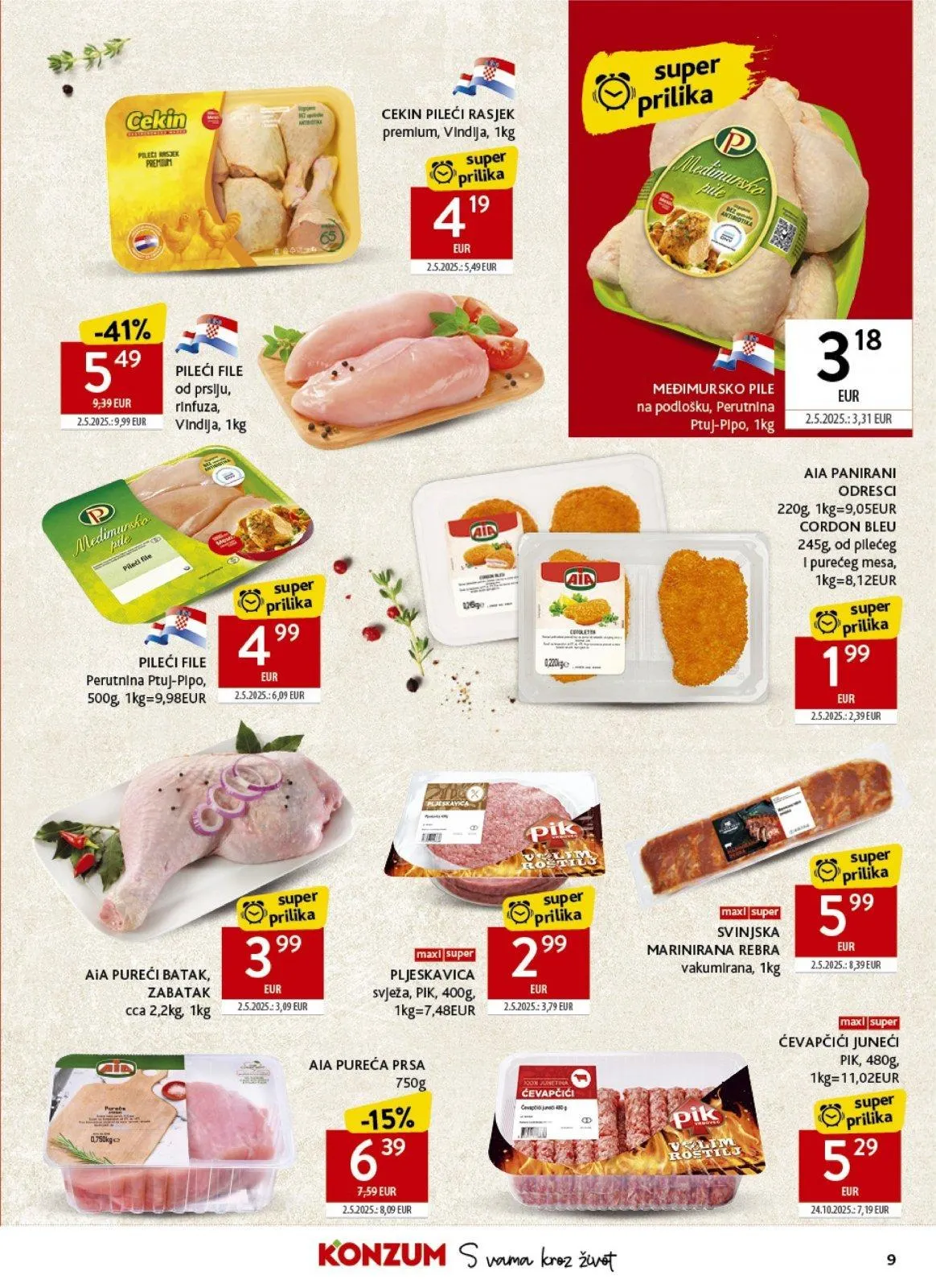 Katalog Konzum katalog do 14.04.2026 od 8. travnja do 14. travnja 2026. - Pregled Stranica 9