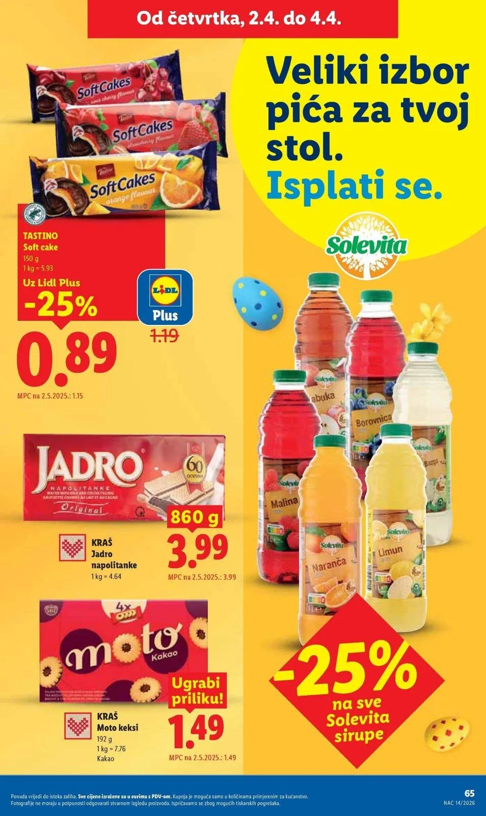 Katalog Lidl katalog do 04.04.2026 od 26. ožujka do 4. travnja 2026. - Pregled Stranica 65