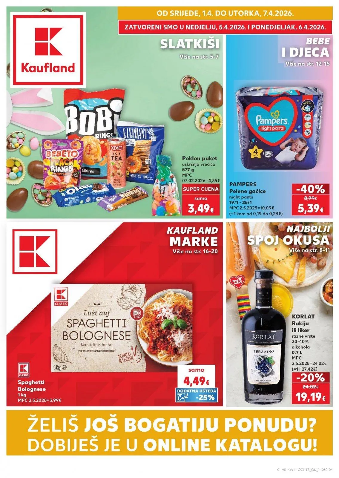 Katalog Kaufland katalog do 07.04.2026 od 1. travnja do 7. travnja 2026. - Pregled Stranica 1