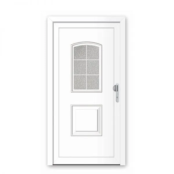 Vrata ulazna PVC Vis bijela, 1000×2100 mm (lijeva/desna)