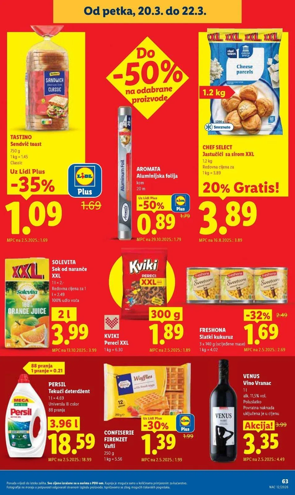 Katalog Lidl katalog do 22.03.2026 od 12. ožujka do 22. ožujka 2026. - Pregled Stranica 63