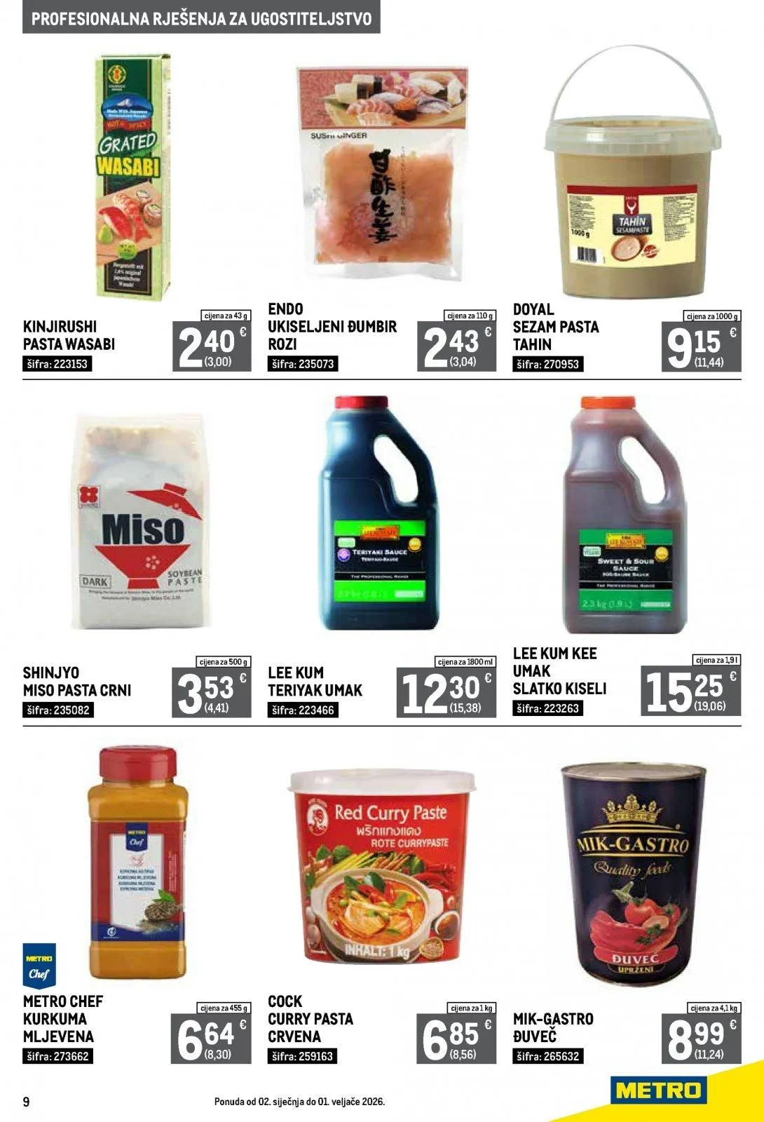 Katalog Metro katalog do 02.02.2026 od 15. siječnja do 2. veljače 2026. - Pregled Stranica 9