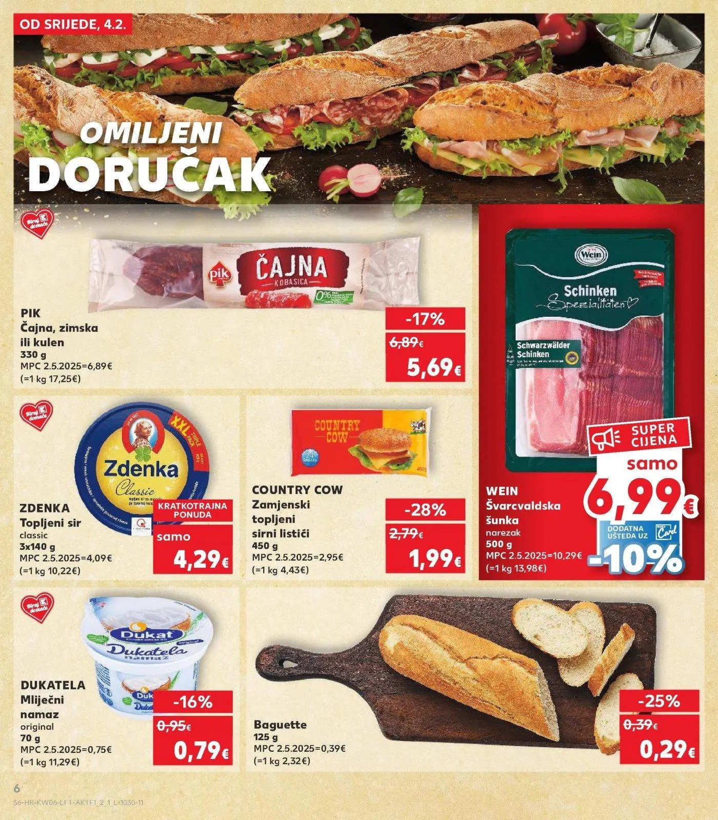 Katalog Kaufland katalog do 10.02.2026 od 4. veljače do 10. veljače 2026. - Pregled Stranica 6