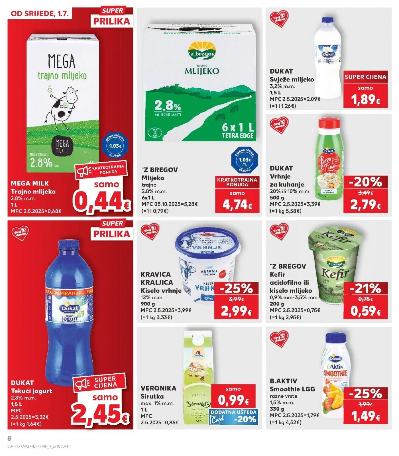 Katalog Kaufland katalog do 07.07.2026 od 1. srpnja do 7. srpnja 2026. - Pregled Stranica 8