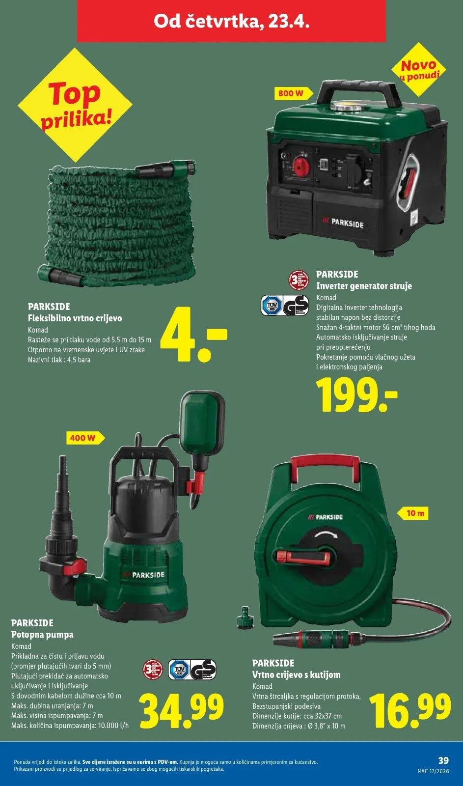 Katalog Lidl katalog do 26.04.2026 od 16. travnja do 26. travnja 2026. - Pregled Stranica 39