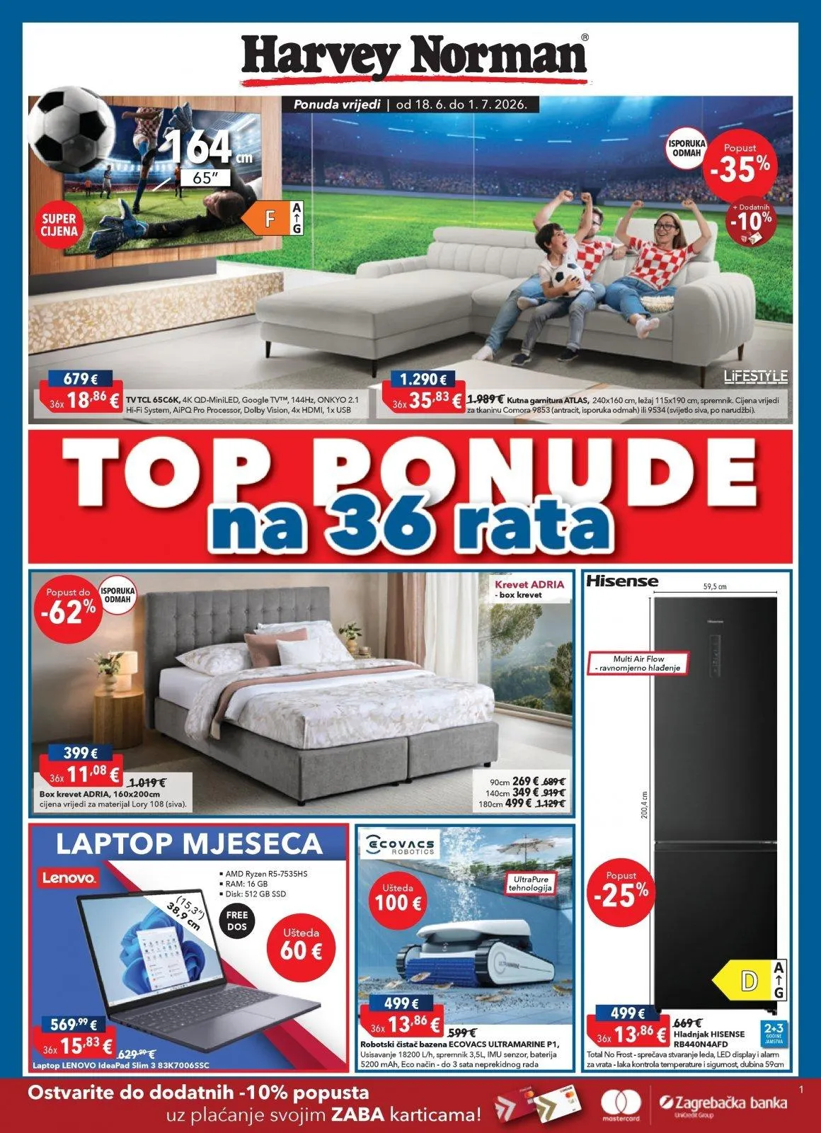Katalog Harvey Norman katalog do 01.07.2026 od 26. lipnja do 1. srpnja 2026. - Pregled Stranica 1