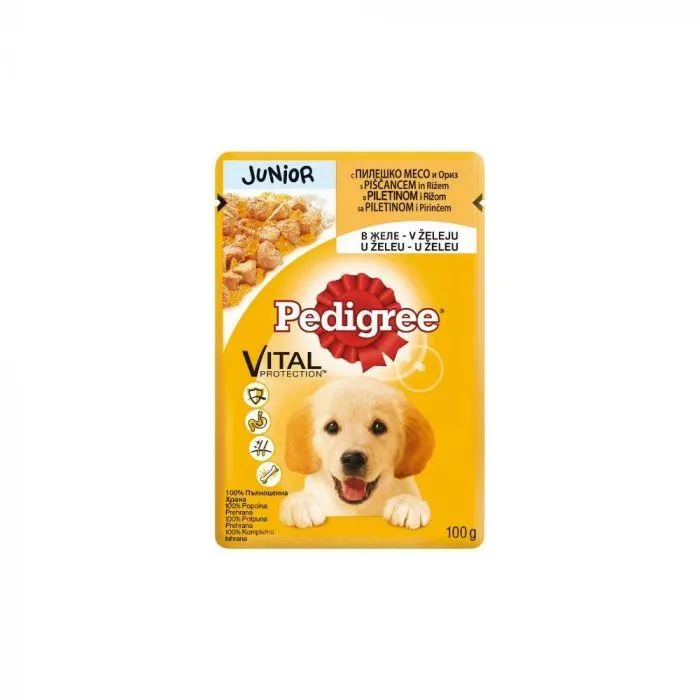 Pedigree Junior s piletinom i rižom vrećica 100 g