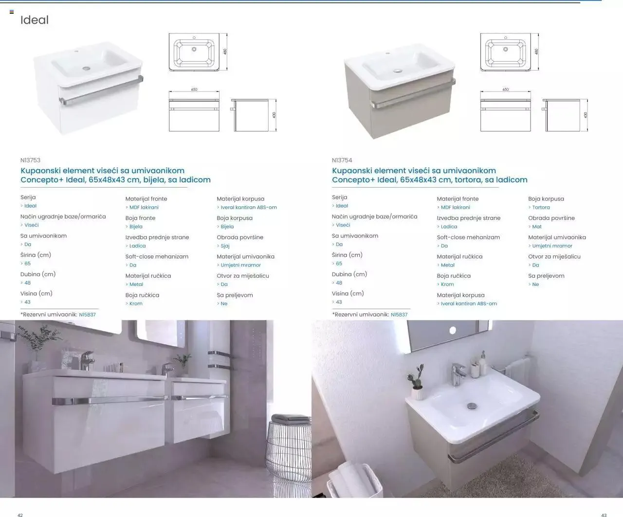 Katalog Kupaonski namještaj i ogledala 2023 Fero-term od 13. ožujka do 31. prosinca 2023. - Pregled Stranica 22