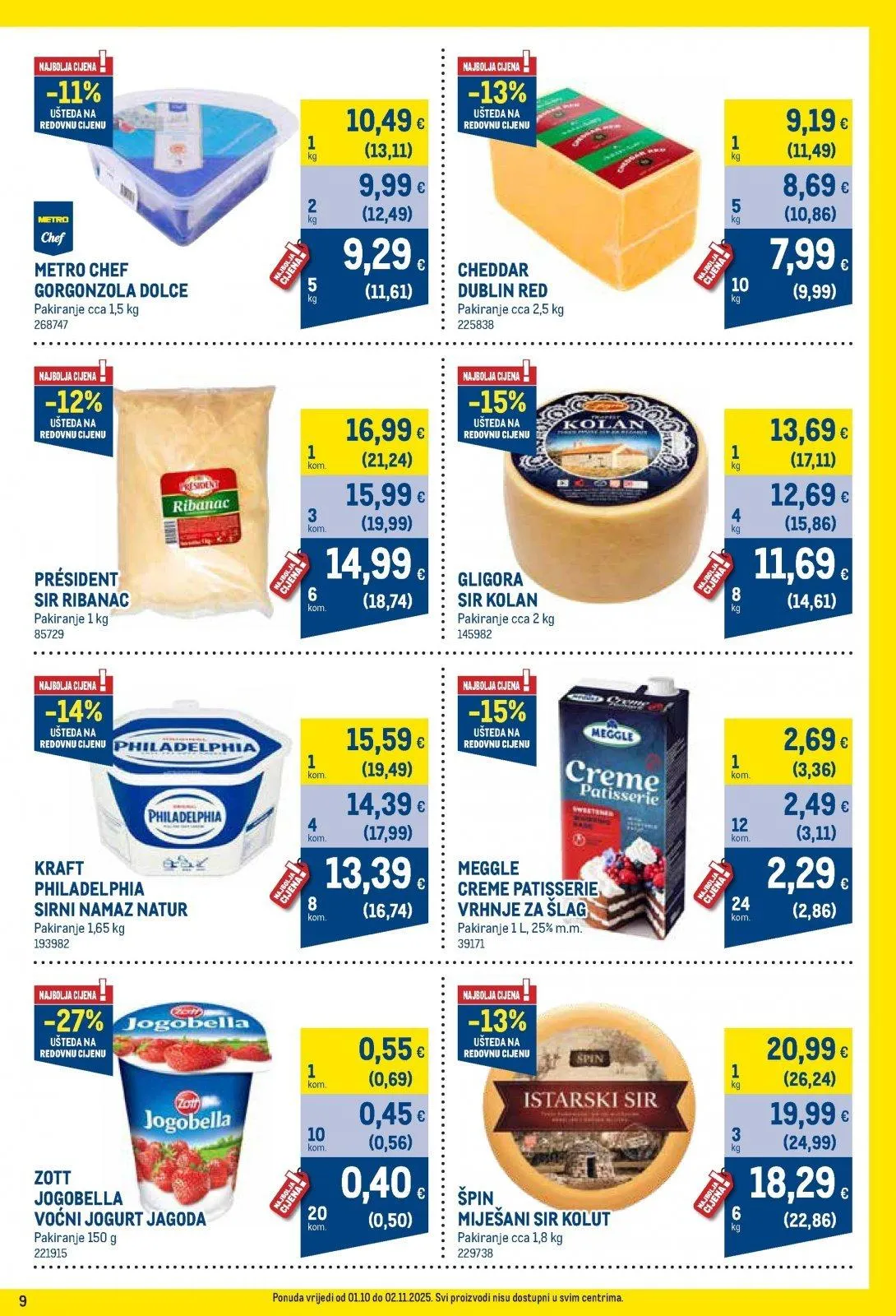 Katalog Metro katalog do 02.11.2025 od 28. listopada do 2. studenoga 2025. - Pregled Stranica 9