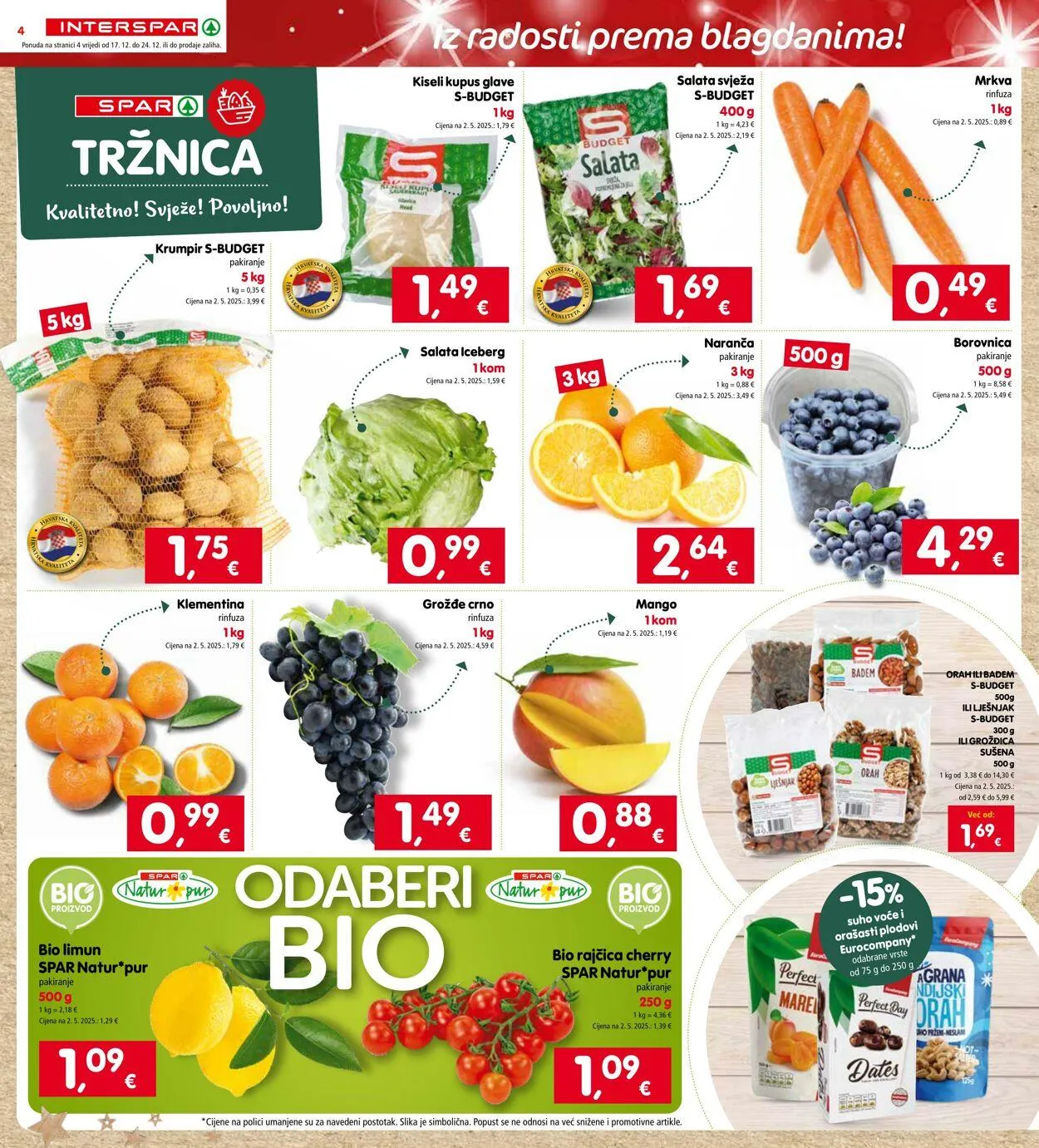 Katalog Spar od 17. prosinca do 23. prosinca 2025. - Pregled Stranica 4