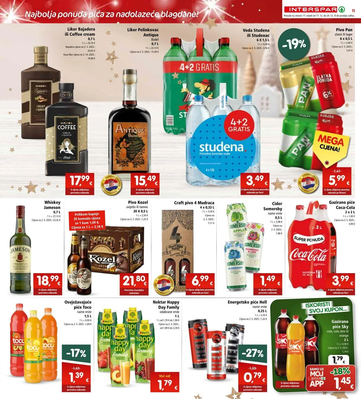 Katalog Spar od 17. prosinca do 23. prosinca 2025. - Pregled Stranica 11