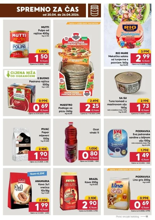 Katalog Pivac katalog do 26.04.2026 od 20. travnja do 26. travnja 2026. - Pregled Stranica 11