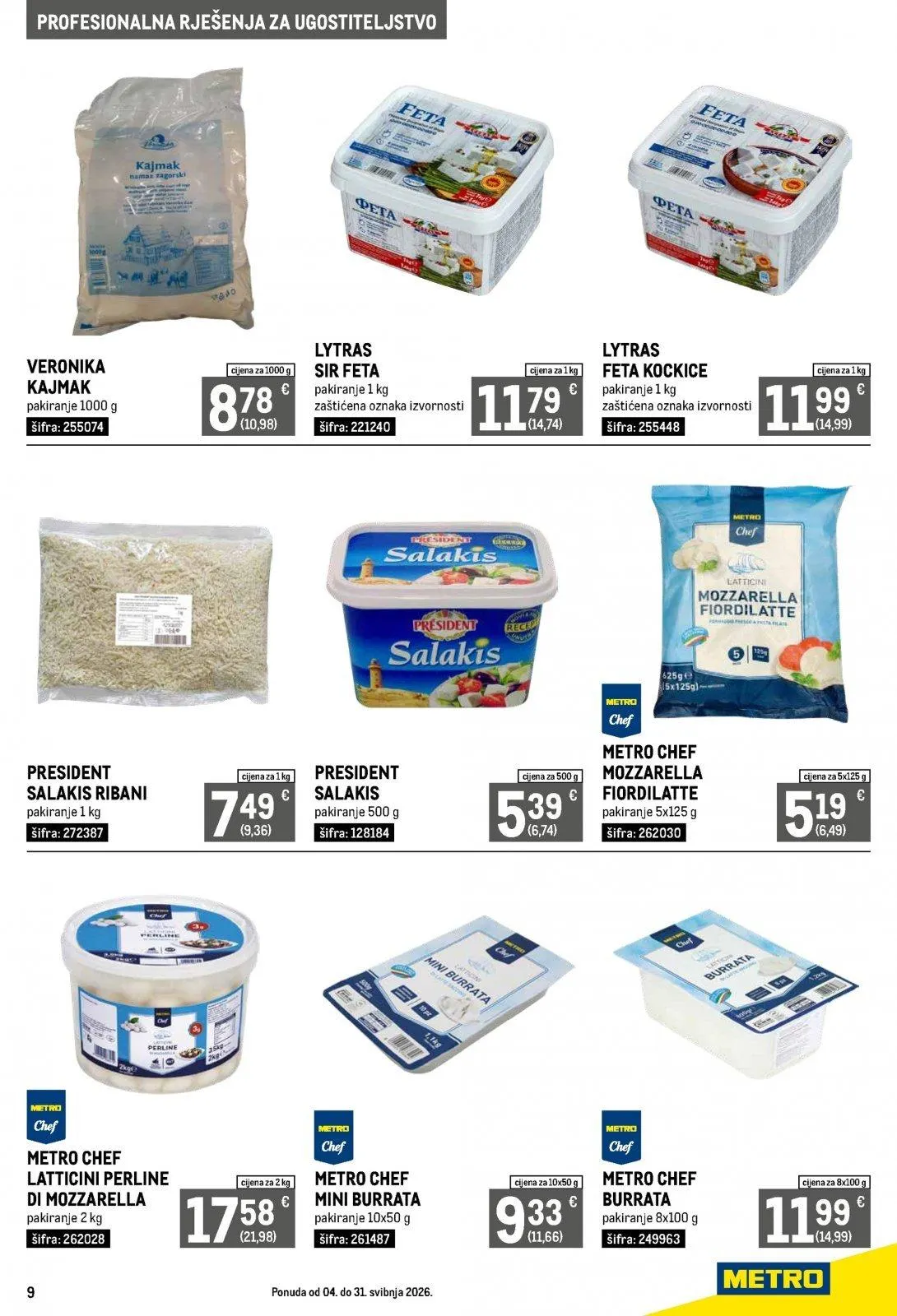 Katalog Metro katalog do 01.06.2026 od 8. svibnja do 1. lipnja 2026. - Pregled Stranica 9