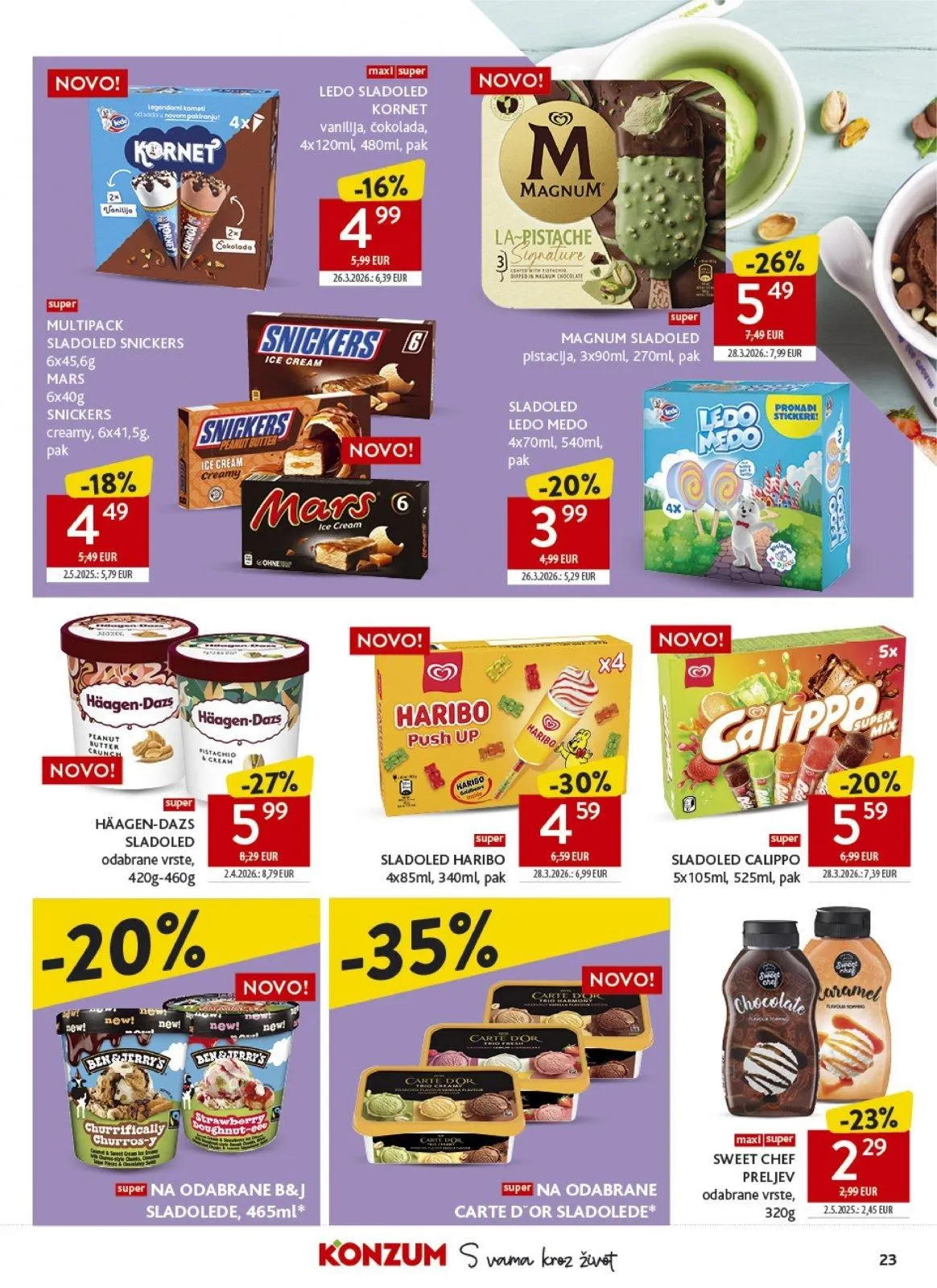 Katalog Konzum katalog do 28.04.2026 od 22. travnja do 28. travnja 2026. - Pregled Stranica 23
