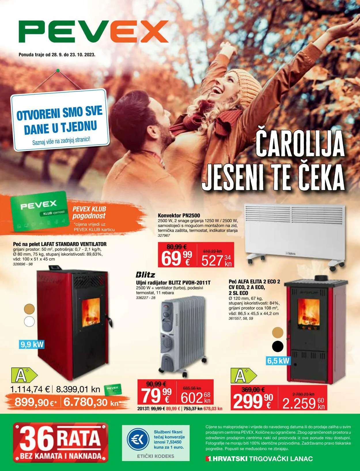 Katalog Pevex od 28. rujna do 23. listopada 2023. - Pregled Stranica 1