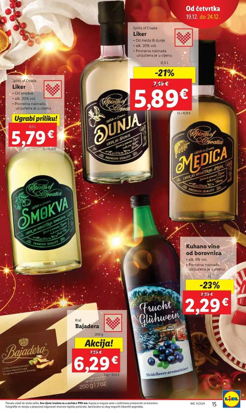 Katalog Lidl katalog do 24.12.2024 od 20. prosinca do 24. prosinca 2024. - Pregled Stranica 15