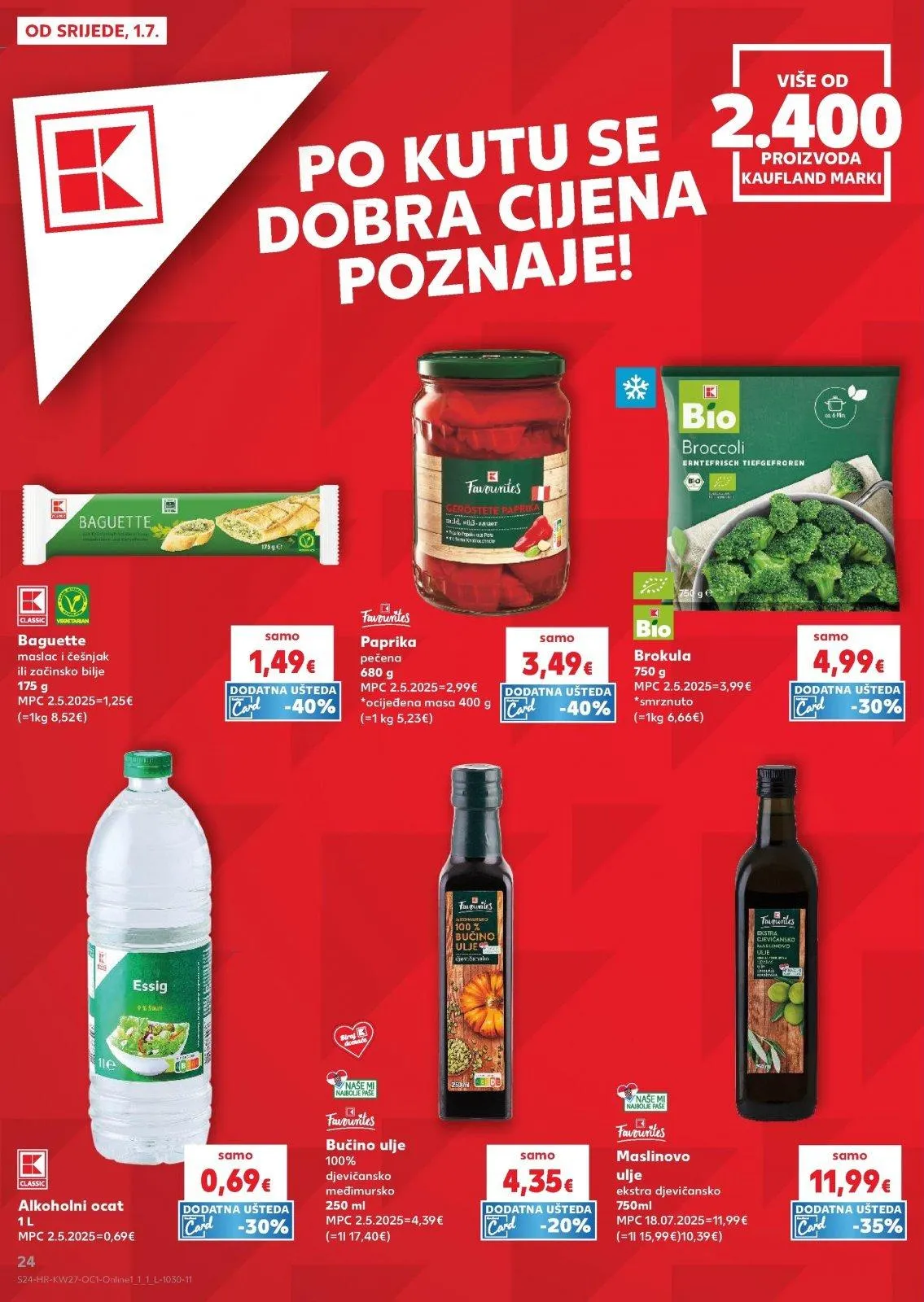 Katalog Kaufland katalog do 07.07.2026 od 1. srpnja do 7. srpnja 2026. - Pregled Stranica 24
