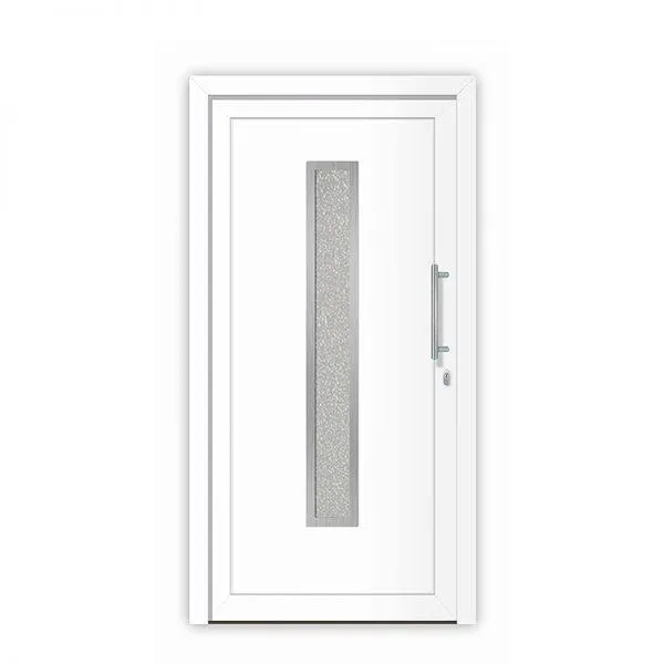 Vrata ulazna PVC Pag bijela, 1000×2100 mm (lijeva/desna)