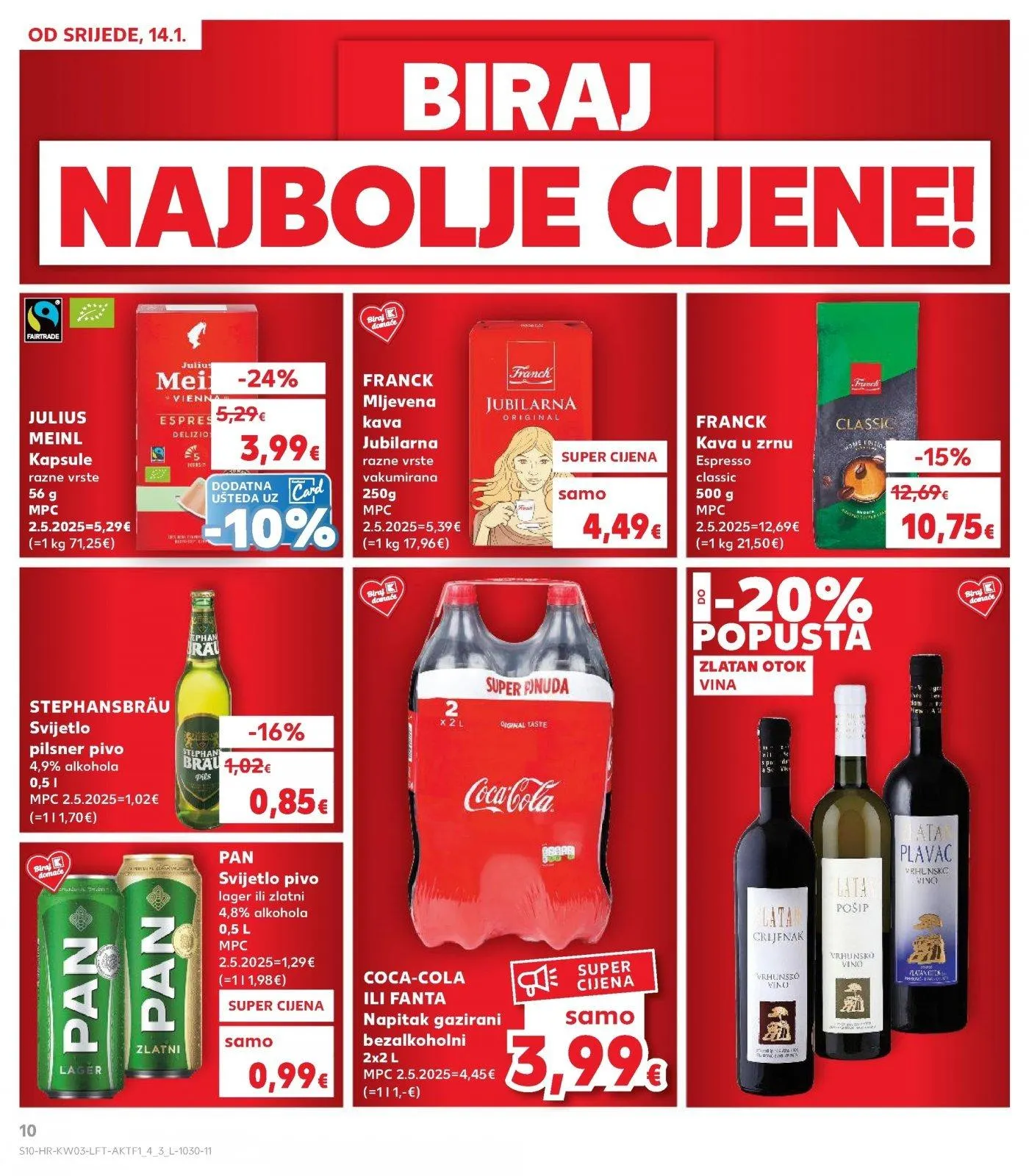 Katalog Kaufland katalog do 20.01.2026 od 14. siječnja do 20. siječnja 2026. - Pregled Stranica 10