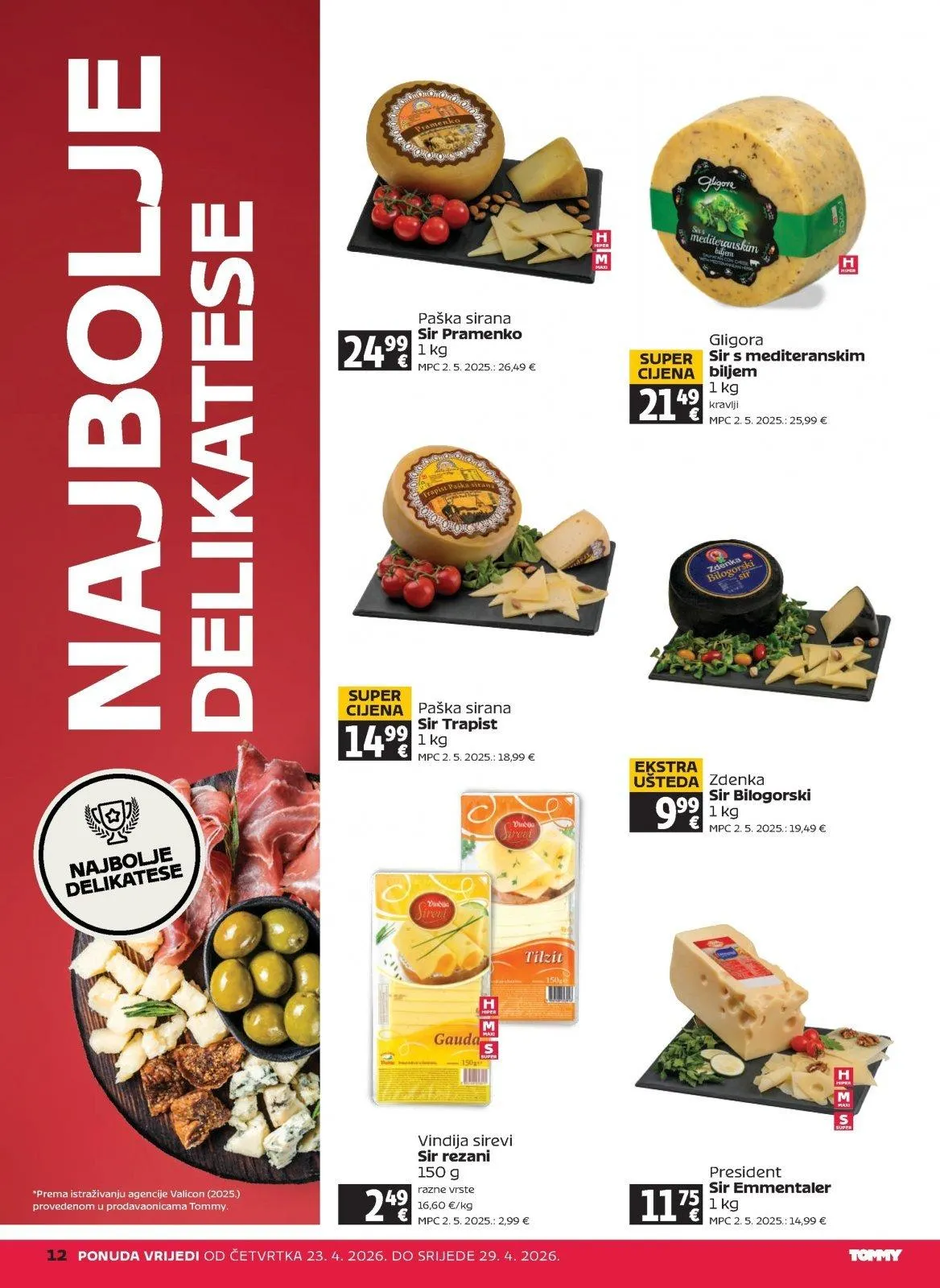 Katalog Tommy katalog do 29.04.2026 od 23. travnja do 29. travnja 2026. - Pregled Stranica 12