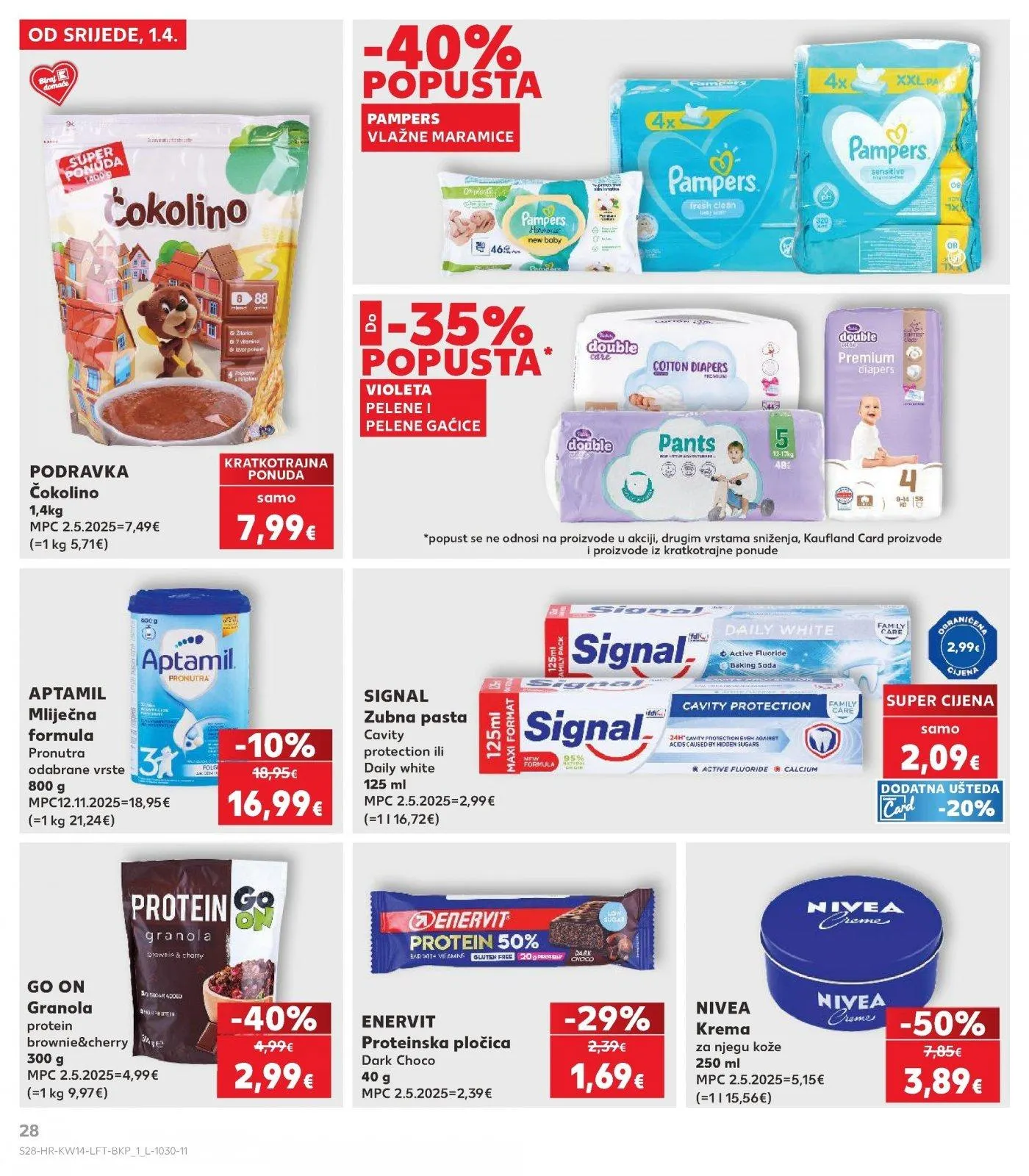 Katalog Kaufland katalog do 07.04.2026 od 1. travnja do 7. travnja 2026. - Pregled Stranica 28