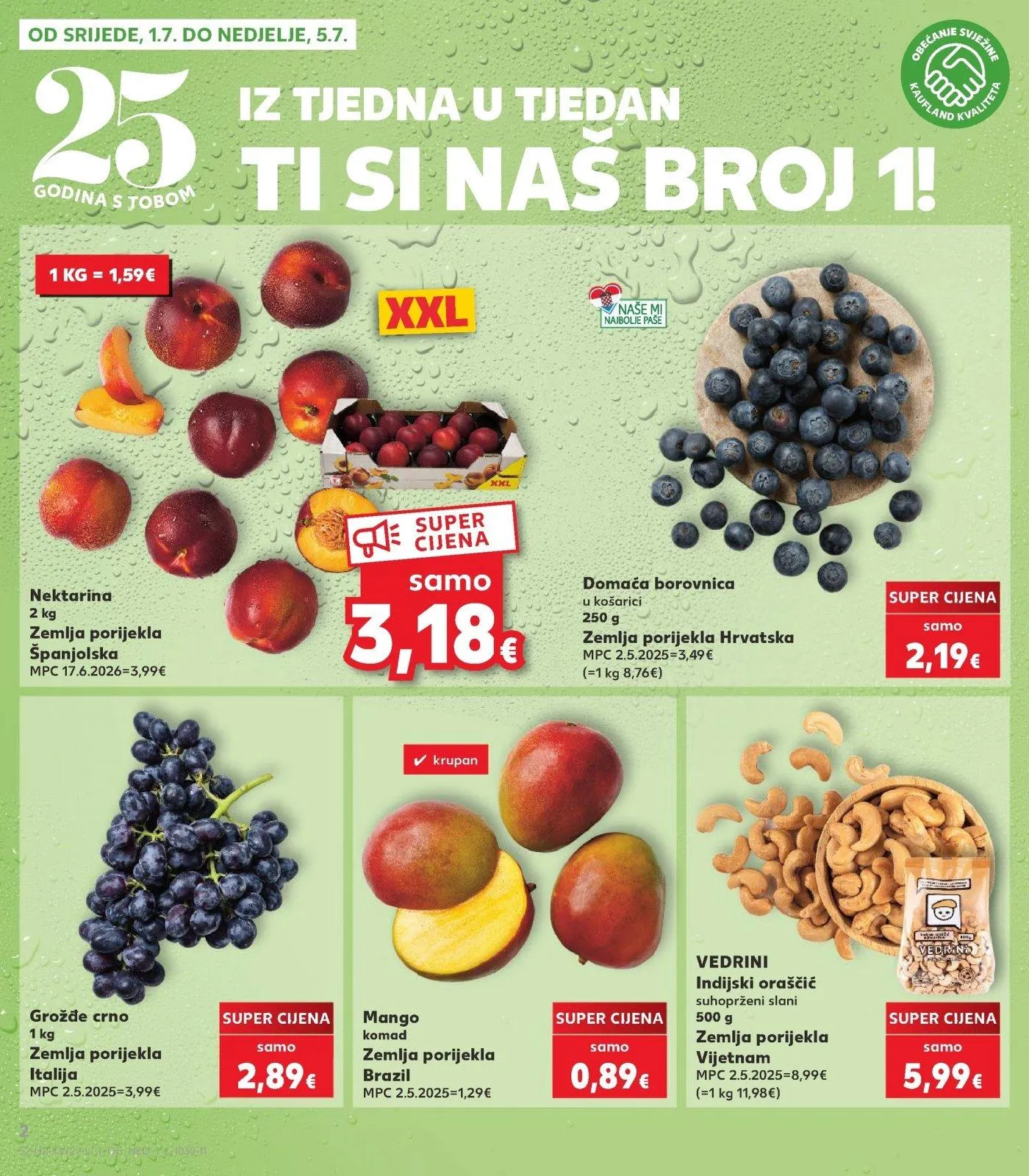 Katalog Kaufland katalog do 07.07.2026 od 1. srpnja do 7. srpnja 2026. - Pregled Stranica 2