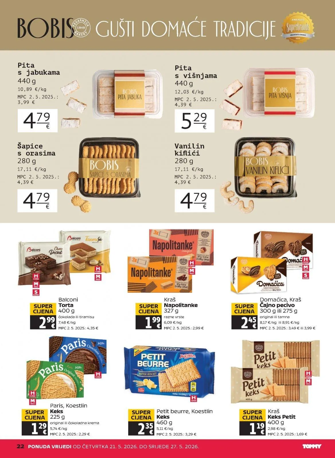 Katalog Tommy katalog do 27.05.2026 od 21. svibnja do 27. svibnja 2026. - Pregled Stranica 22
