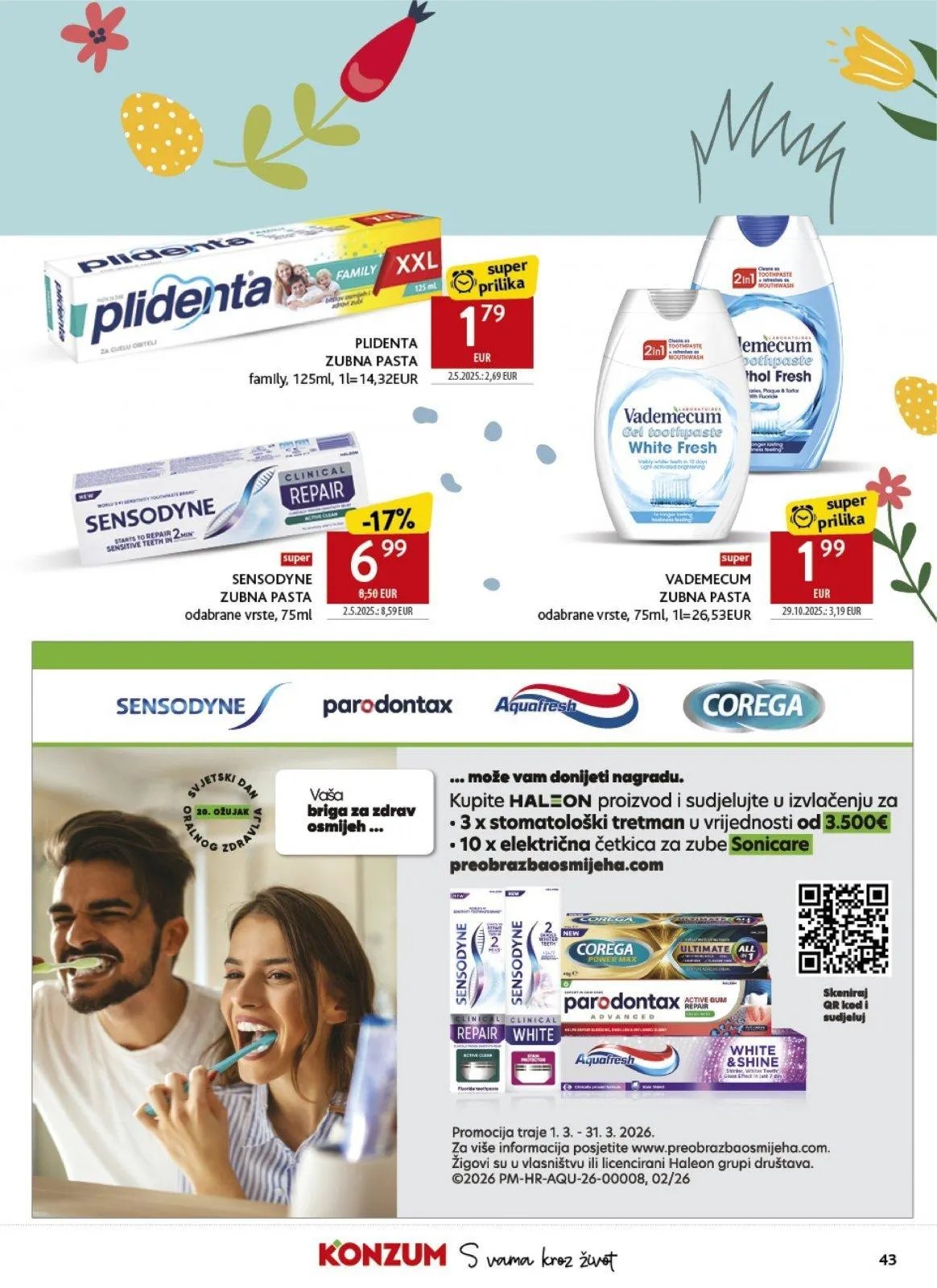 Katalog Konzum katalog do 24.03.2026 od 19. ožujka do 24. ožujka 2026. - Pregled Stranica 43