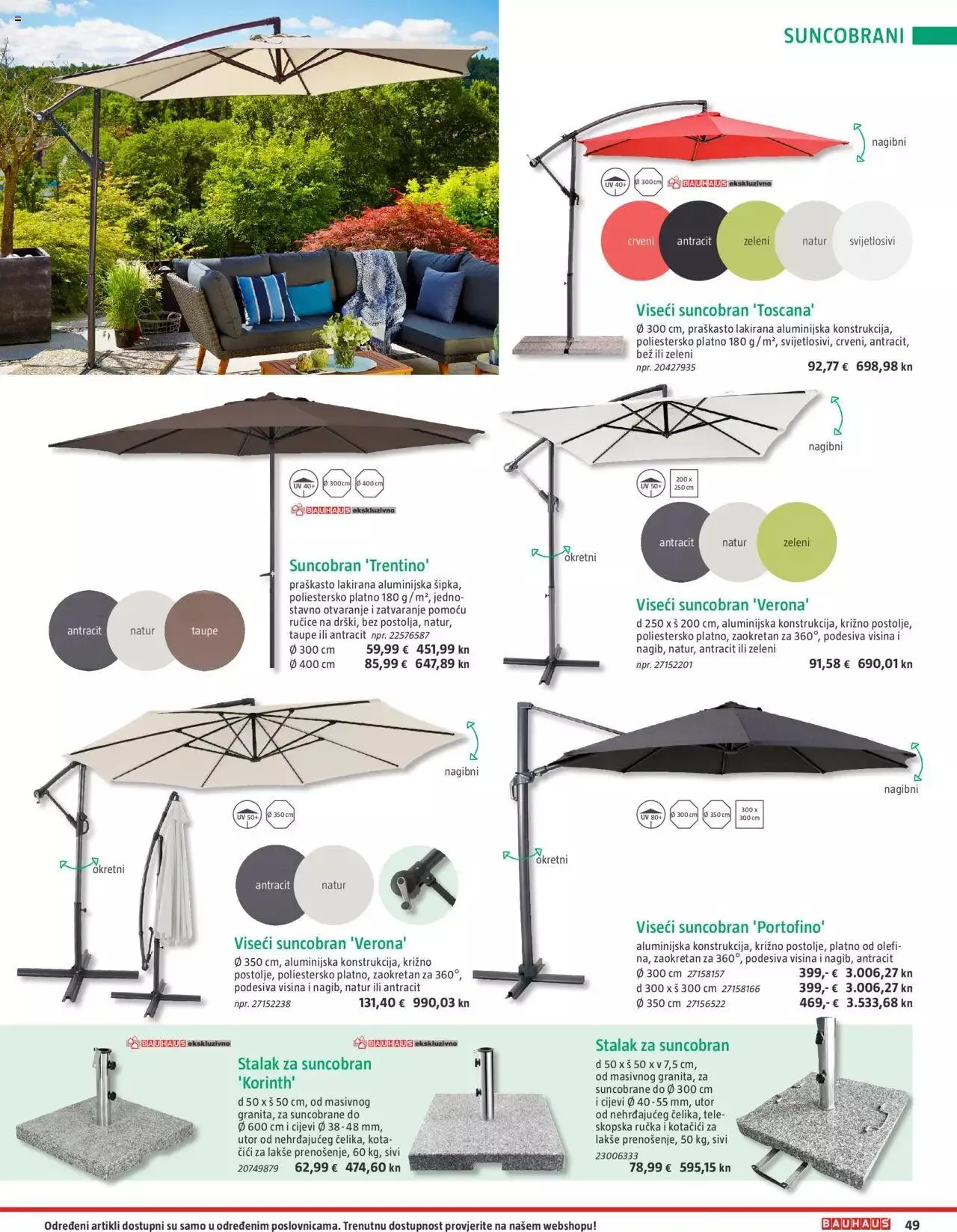 Katalog Vrtni namještaj Bauhaus od 24. ožujka do 31. srpnja 2023. - Pregled Stranica 49