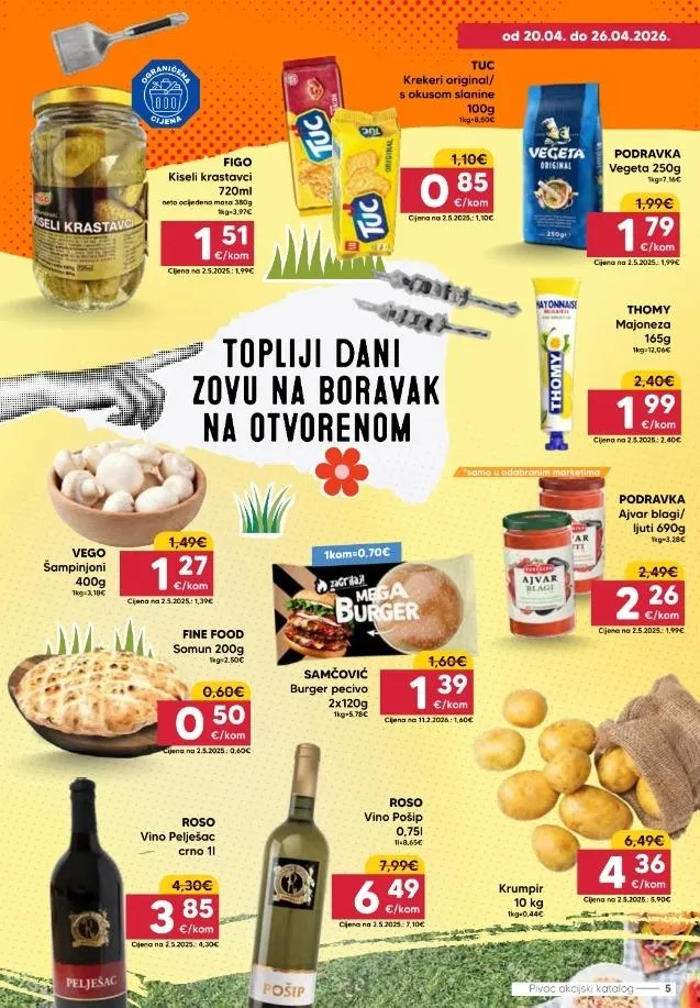 Katalog Pivac katalog do 26.04.2026 od 20. travnja do 26. travnja 2026. - Pregled Stranica 5
