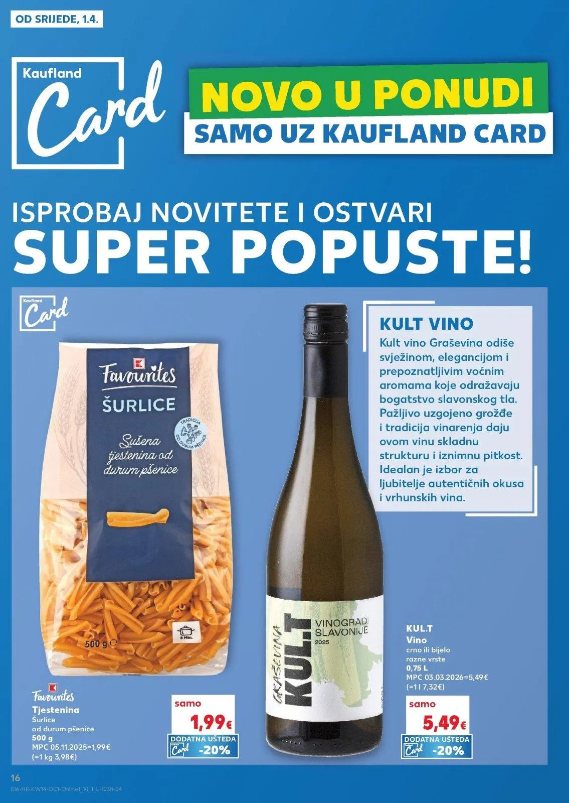 Katalog Kaufland katalog do 07.04.2026 od 1. travnja do 7. travnja 2026. - Pregled Stranica 16