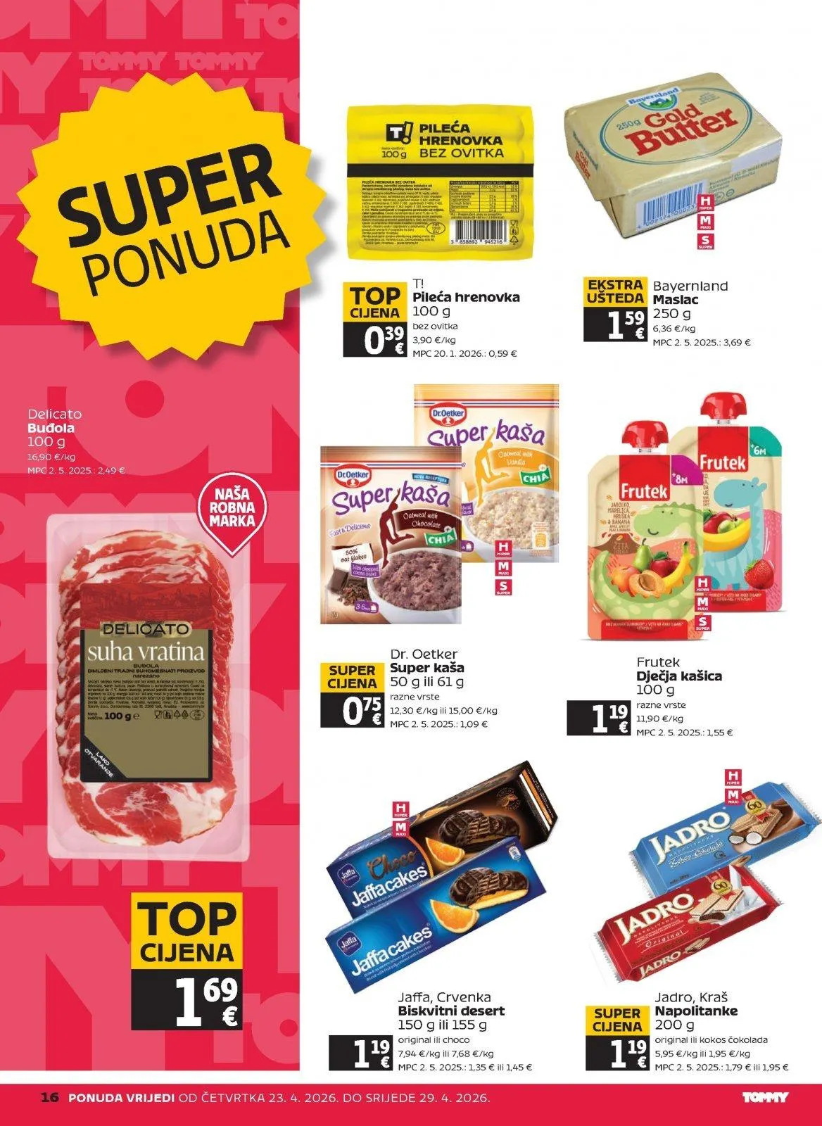 Katalog Tommy katalog do 29.04.2026 od 23. travnja do 29. travnja 2026. - Pregled Stranica 16