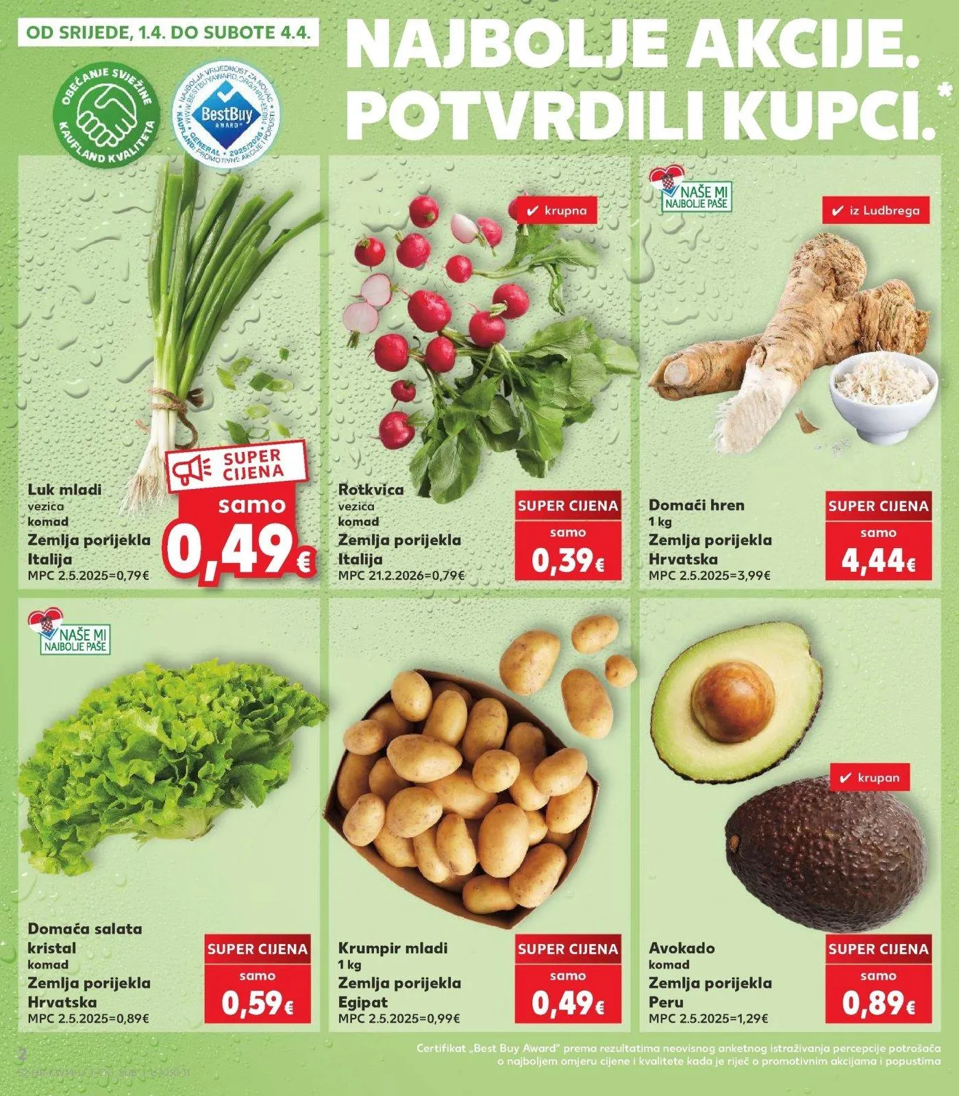 Katalog Kaufland katalog do 07.04.2026 od 1. travnja do 7. travnja 2026. - Pregled Stranica 2