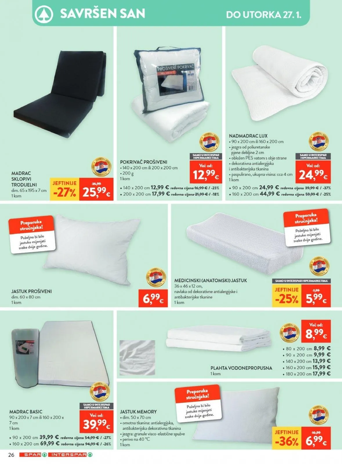 Katalog Spar katalog do 20.01.2026 od 15. siječnja do 20. siječnja 2026. - Pregled Stranica 36
