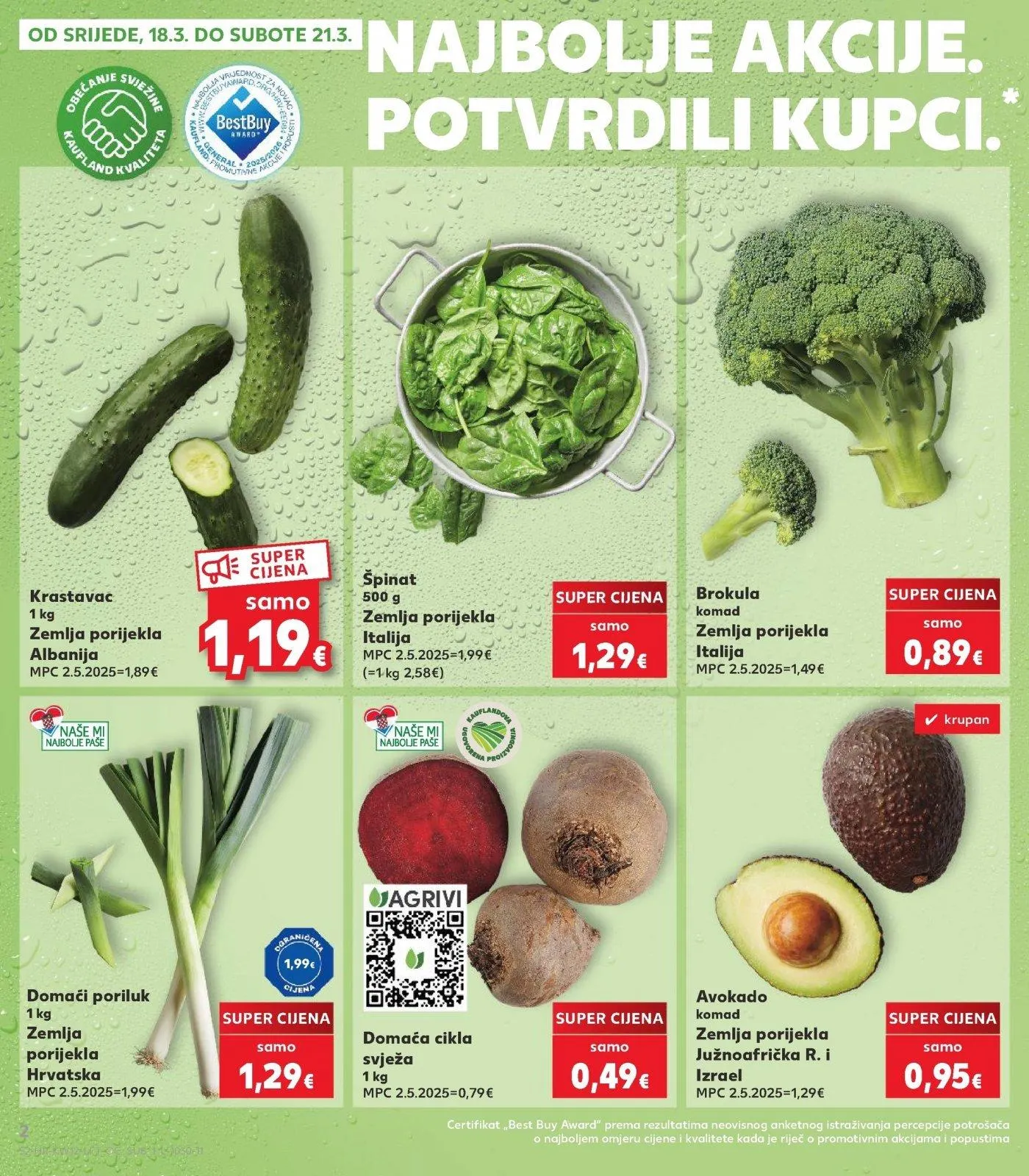 Katalog Kaufland katalog do 24.03.2026 od 18. ožujka do 24. ožujka 2026. - Pregled Stranica 2