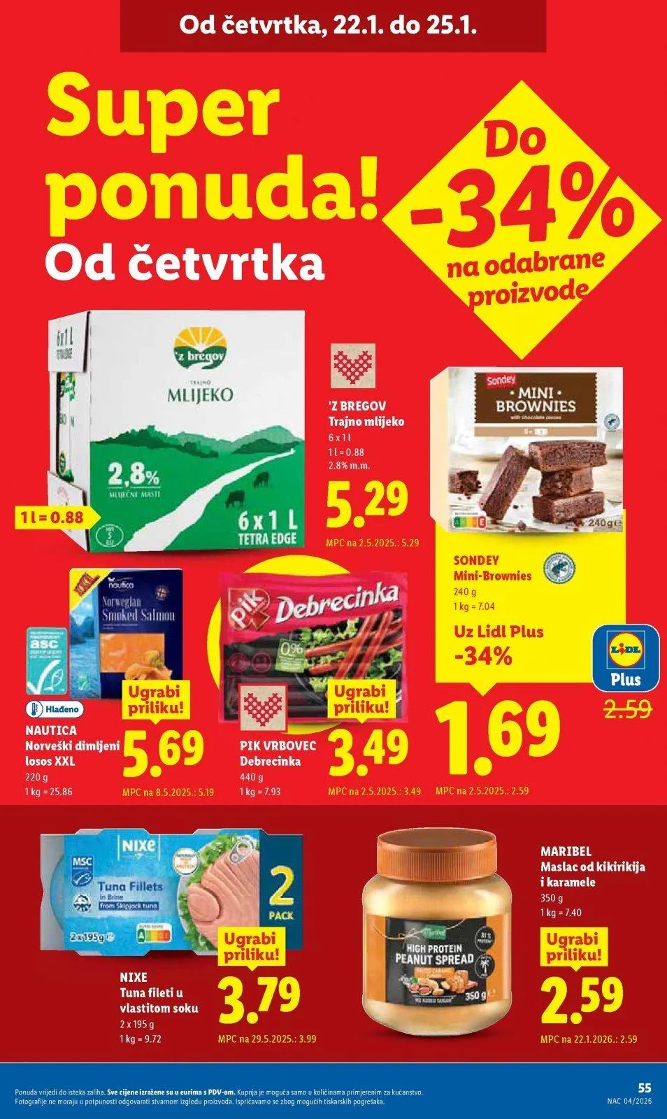 Katalog Lidl katalog do 25.01.2026 od 15. siječnja do 25. siječnja 2026. - Pregled Stranica 55