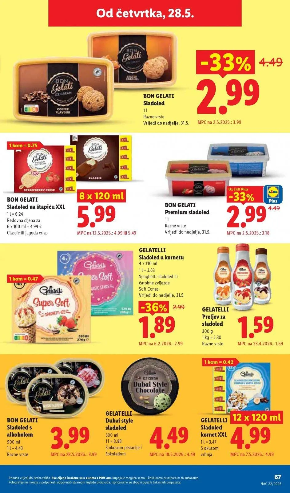 Katalog Lidl katalog do 31.05.2026 od 21. svibnja do 31. svibnja 2026. - Pregled Stranica 67