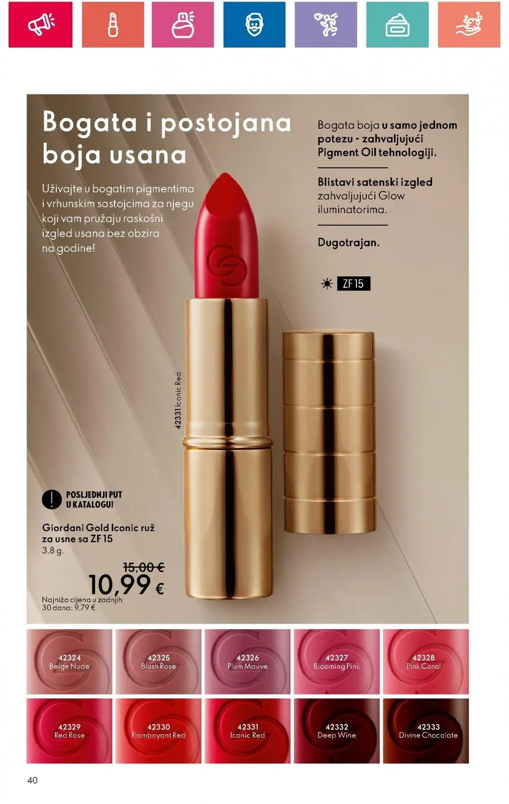 Katalog Oriflame katalog do 11.09.2024 od 29. kolovoza do 11. rujna 2024. - Pregled Stranica 40