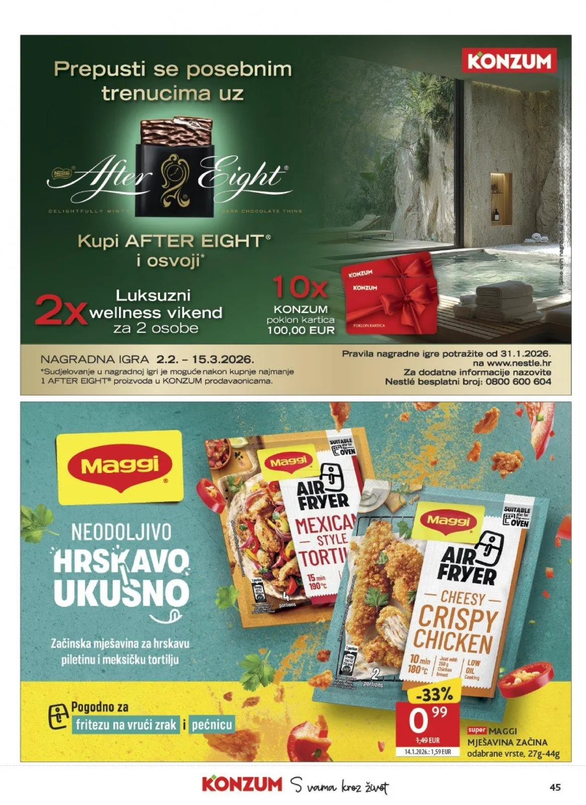 Katalog Konzum katalog do 10.02.2026 od 4. veljače do 10. veljače 2026. - Pregled Stranica 45