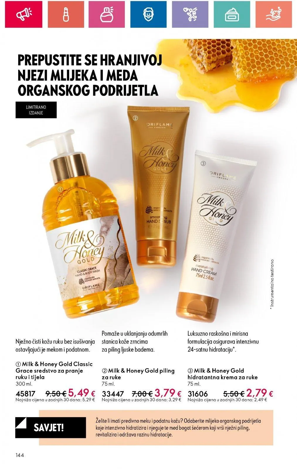 Katalog Oriflame katalog do 11.09.2024 od 29. kolovoza do 11. rujna 2024. - Pregled Stranica 144