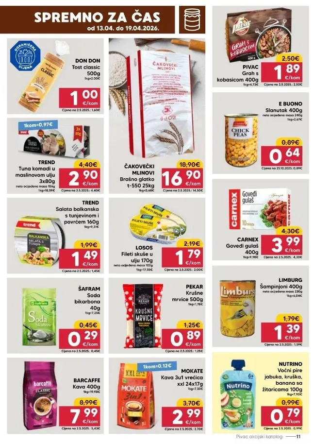 Katalog Pivac katalog do 19.04.2026 od 14. travnja do 19. travnja 2026. - Pregled Stranica 11
