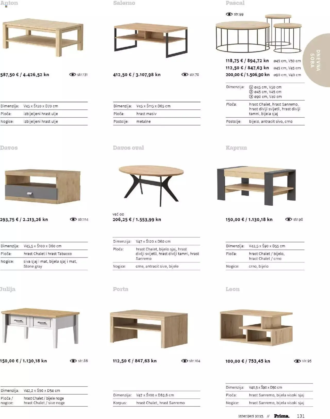Katalog Katalog interijeri 2023 Prima od 20. veljače do 31. prosinca 2023. - Pregled Stranica 133