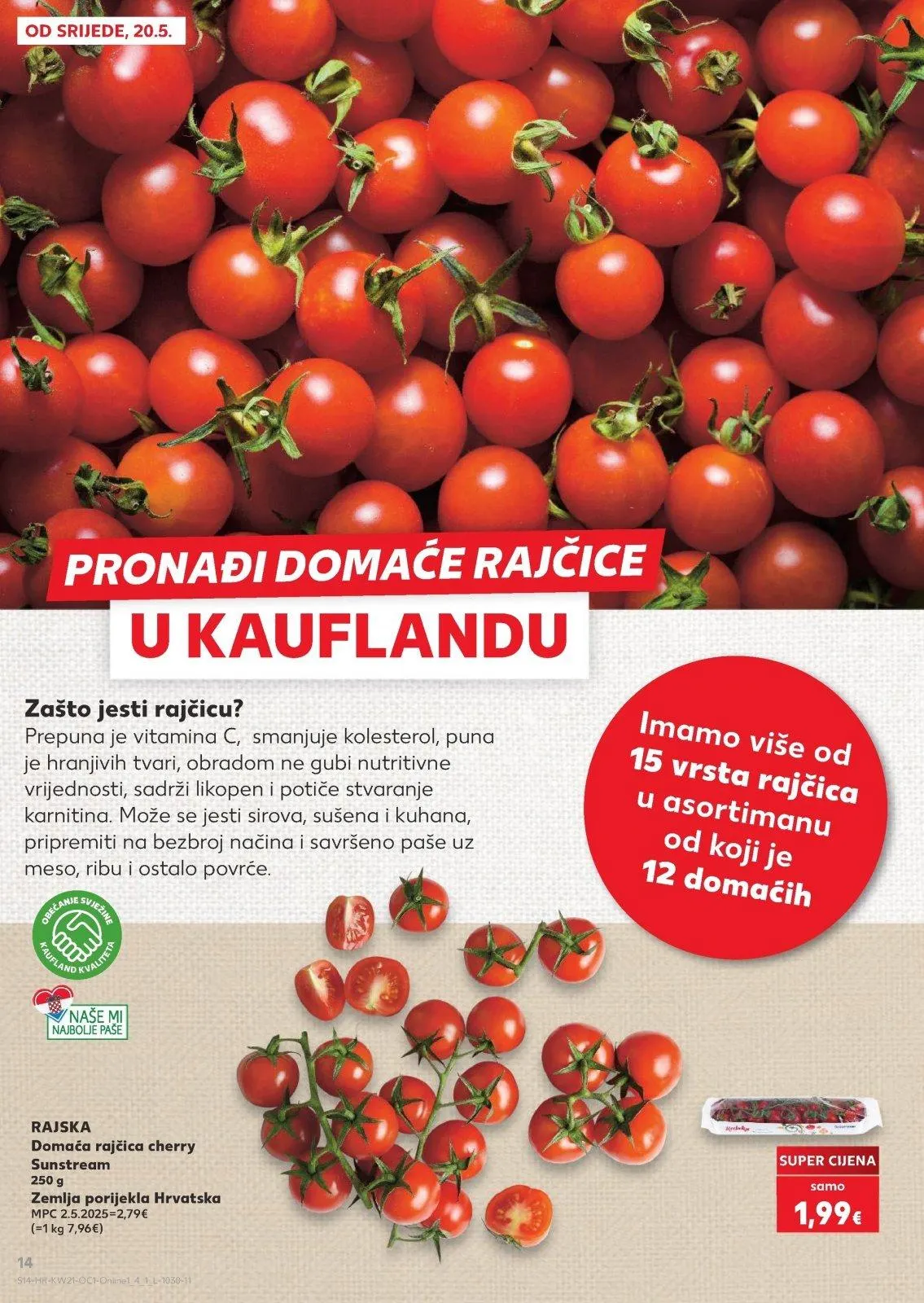 Katalog Kaufland katalog do 26.05.2026 od 20. svibnja do 26. svibnja 2026. - Pregled Stranica 14