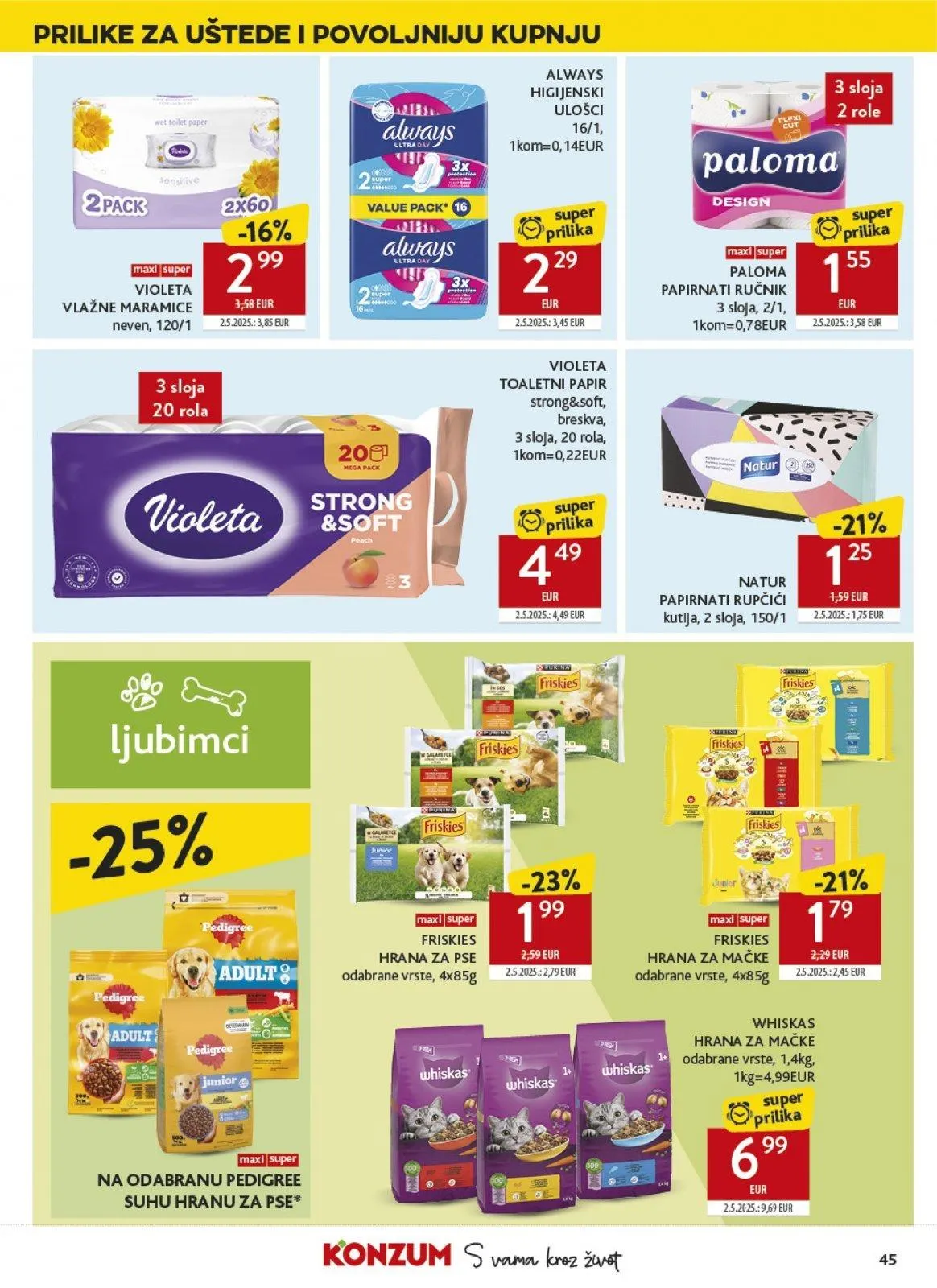 Katalog Konzum katalog do 24.03.2026 od 19. ožujka do 24. ožujka 2026. - Pregled Stranica 45